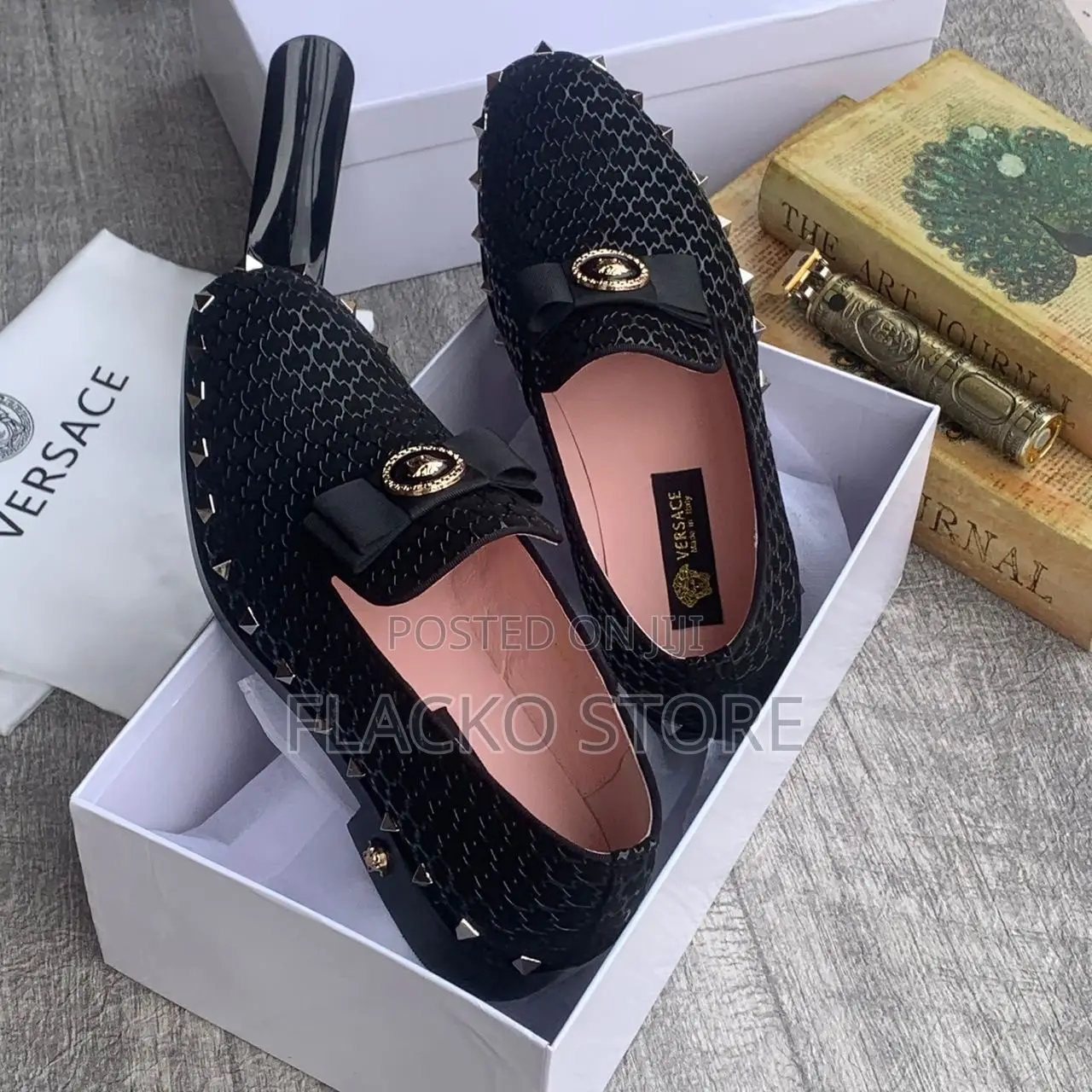 Original Versace Studded Loafers