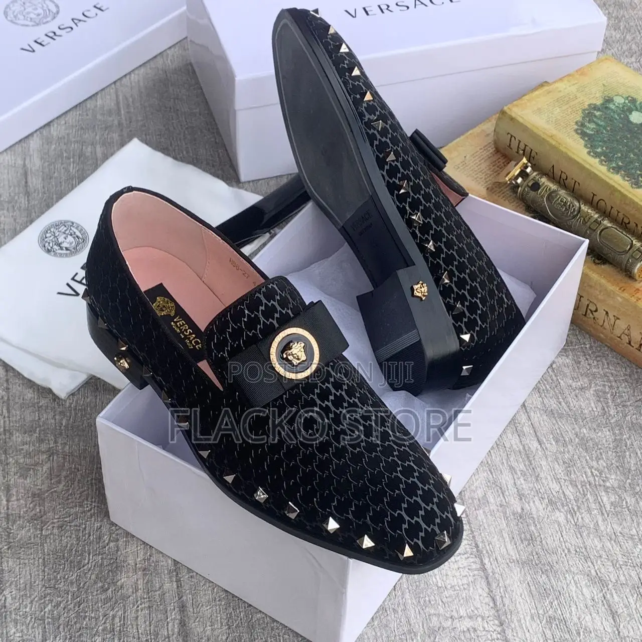 Original Versace Studded Loafers