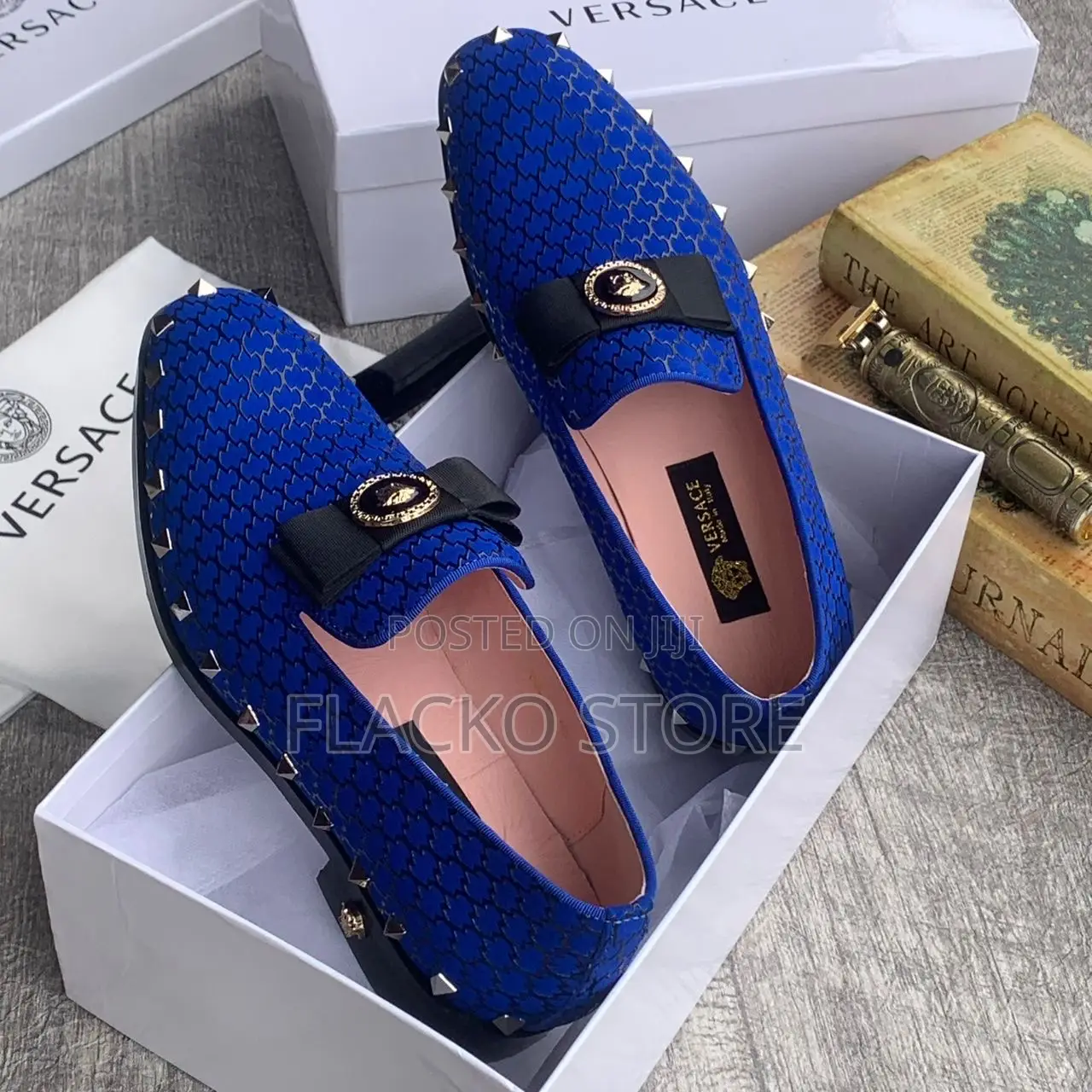 Original Versace Studded Loafers