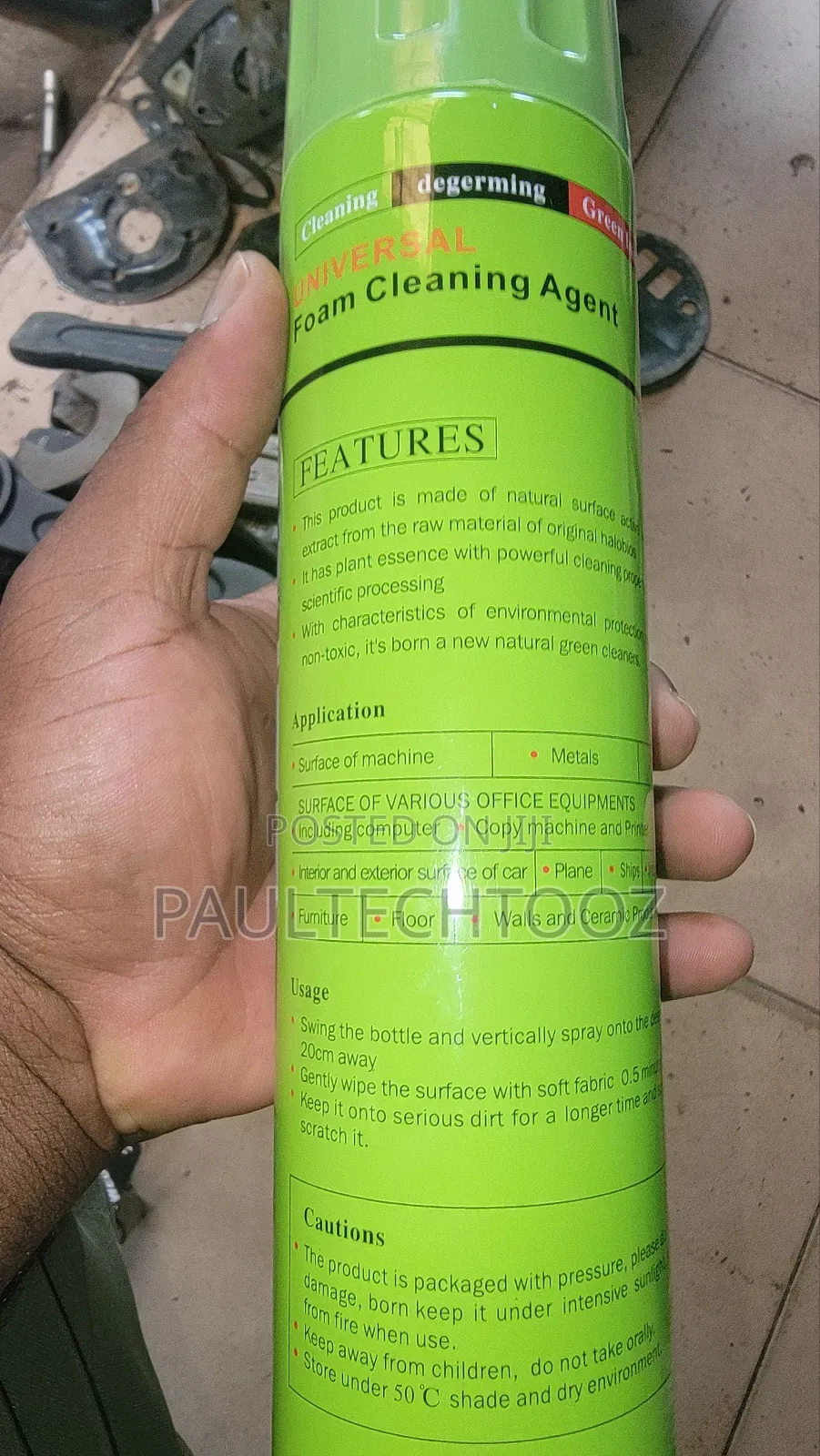 Industrial Foam Cleaner Spray
