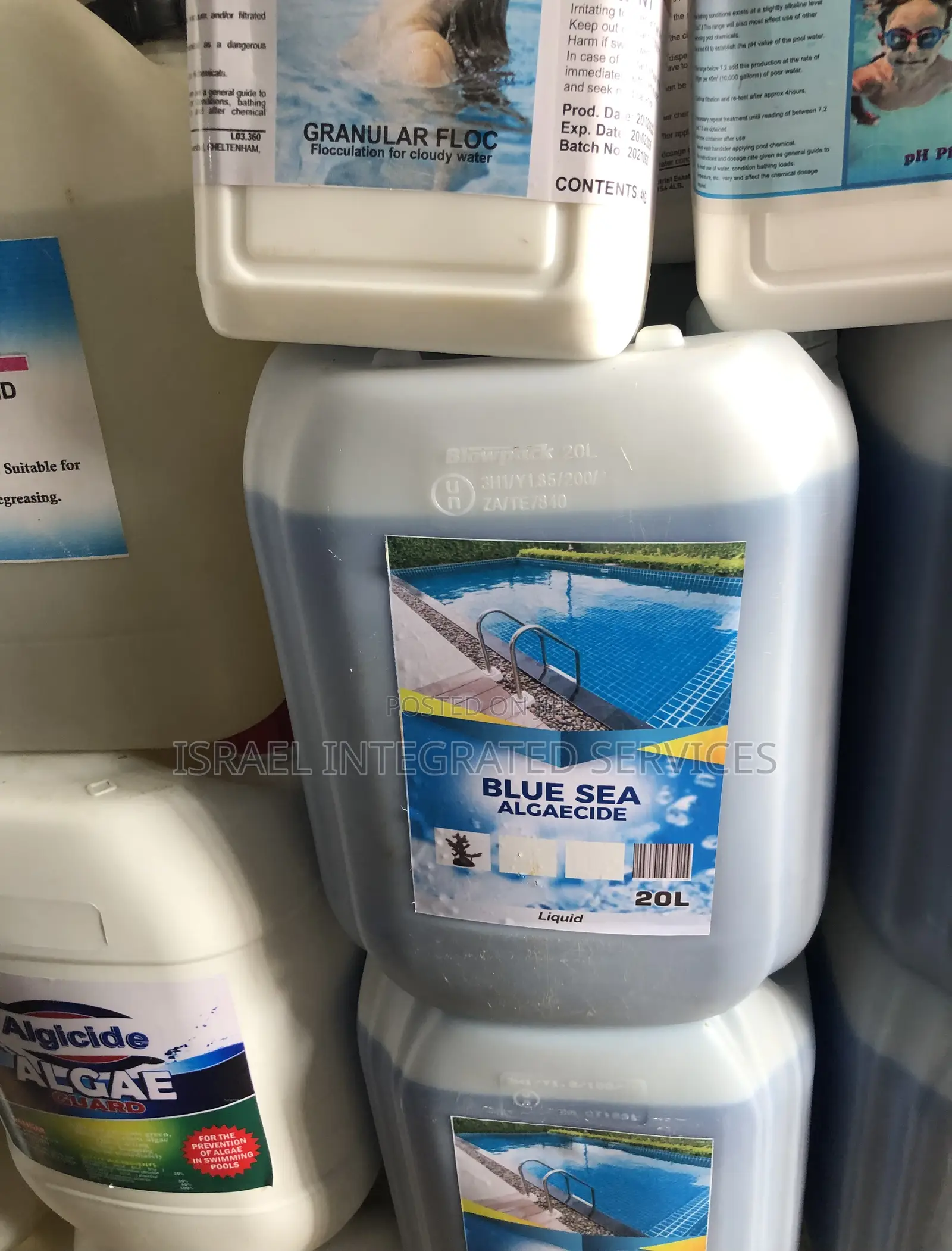 Blue Sea Algaecide 20 Liters, Removes Algae Growth in Swimming Pools