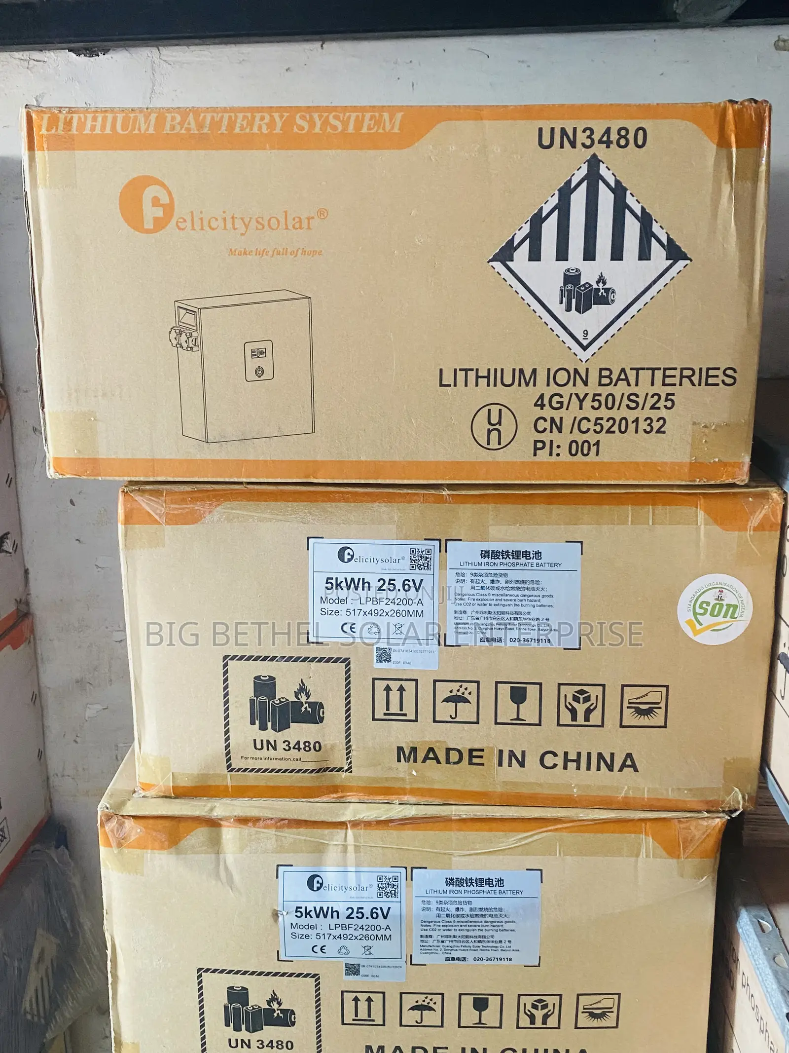 5kwh 24v 100ah Felicity Solar Lithium Iron Battery