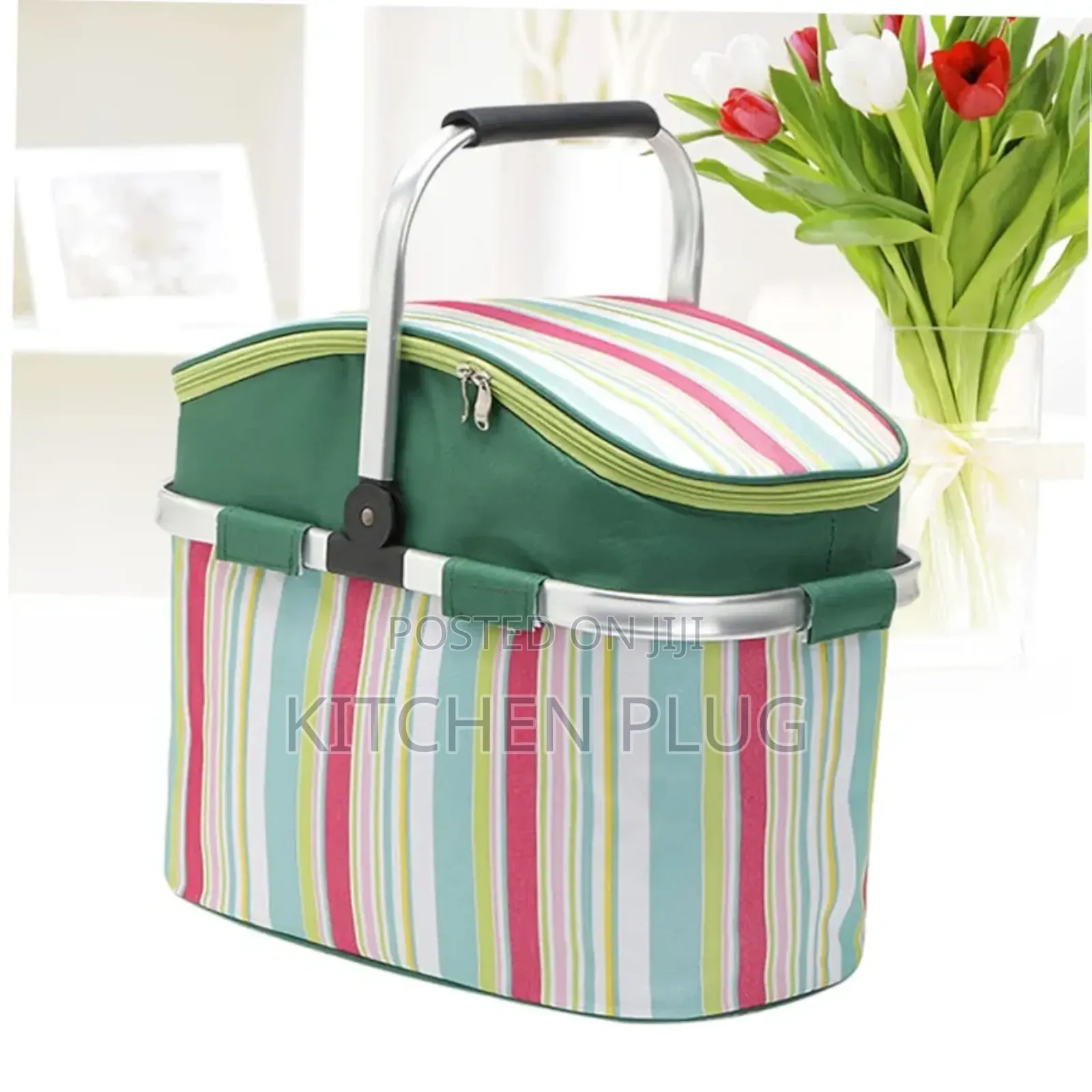 Portable Picnic Lunch Bag With Zipper