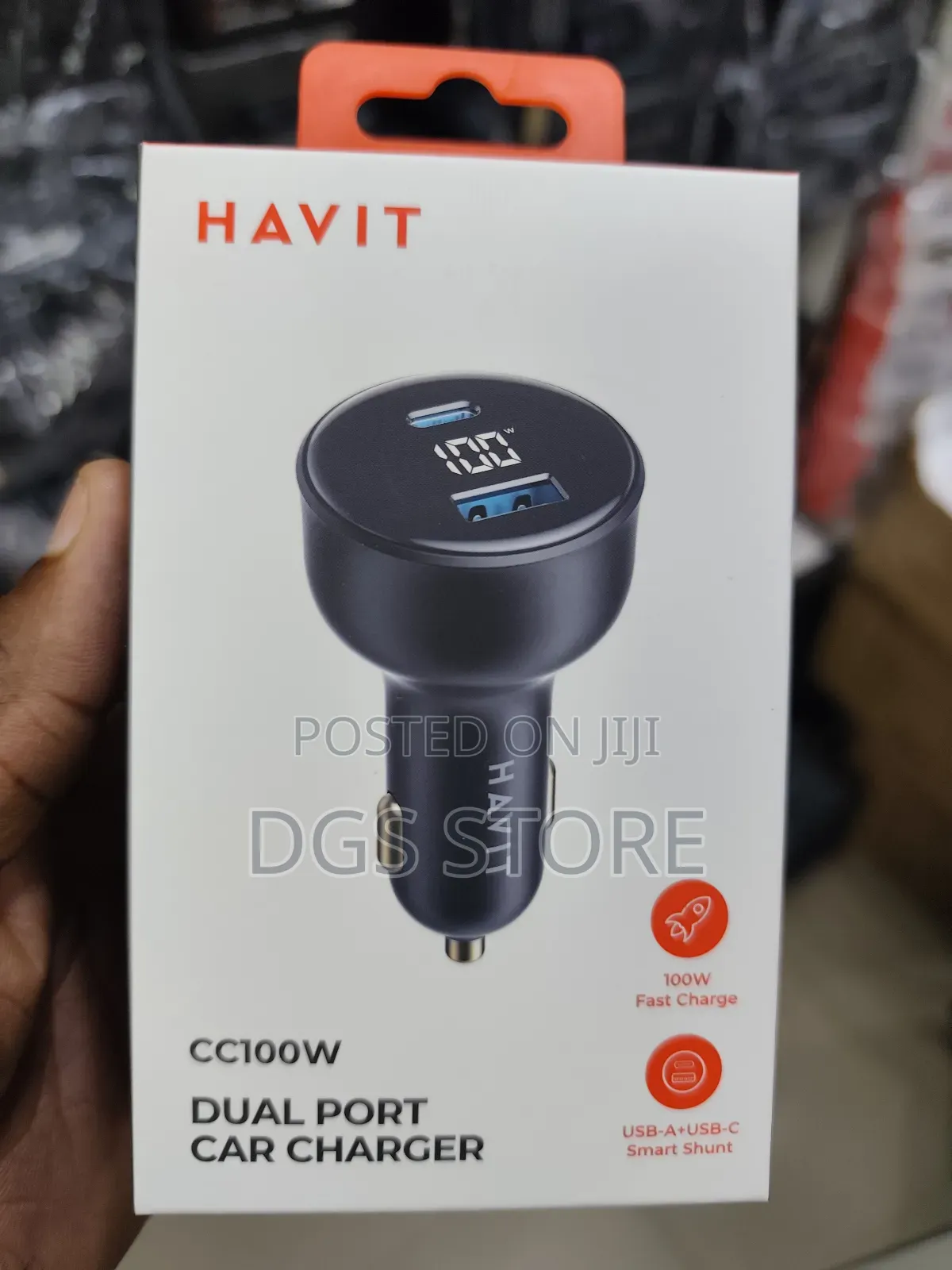 Havit Cc100w Dual Port Car Charger