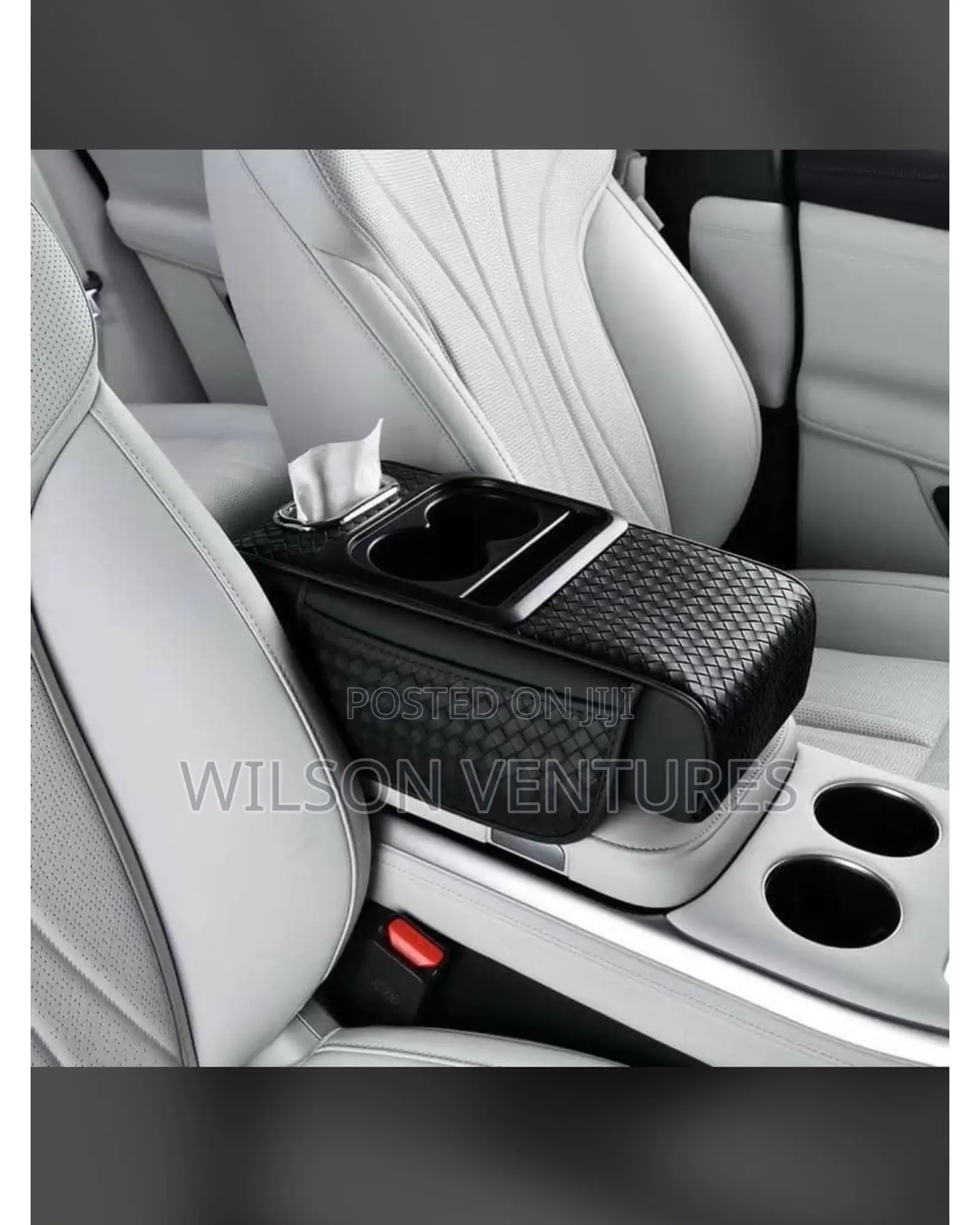 Universal Car Arm Rest Cover With Tissue Box