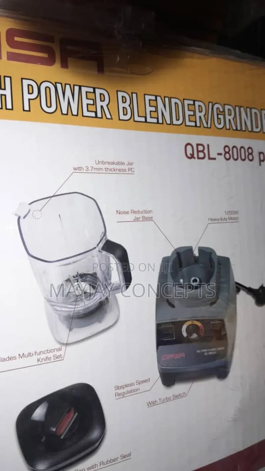 Qasa High Power Blender and Grinder for Domestic and Commercial-Pro1
