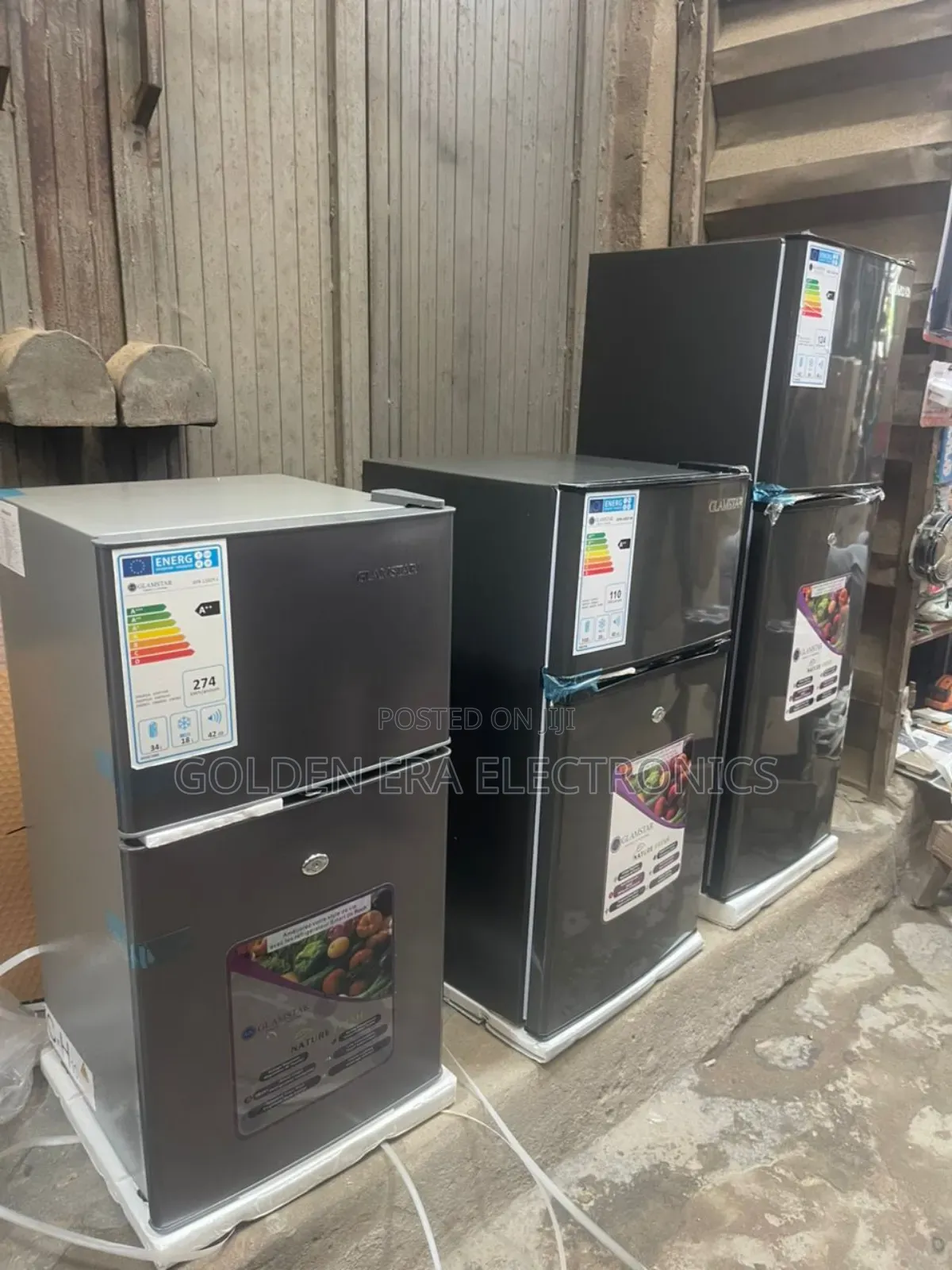Glamstar Double Door Fridge 140litrs