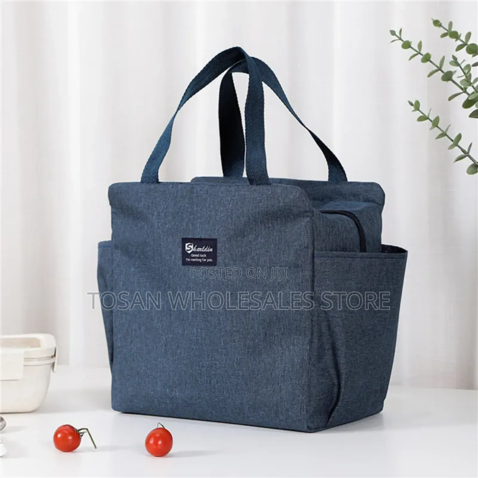 Thermal Lunch Tote Bags With Two Side Pockets