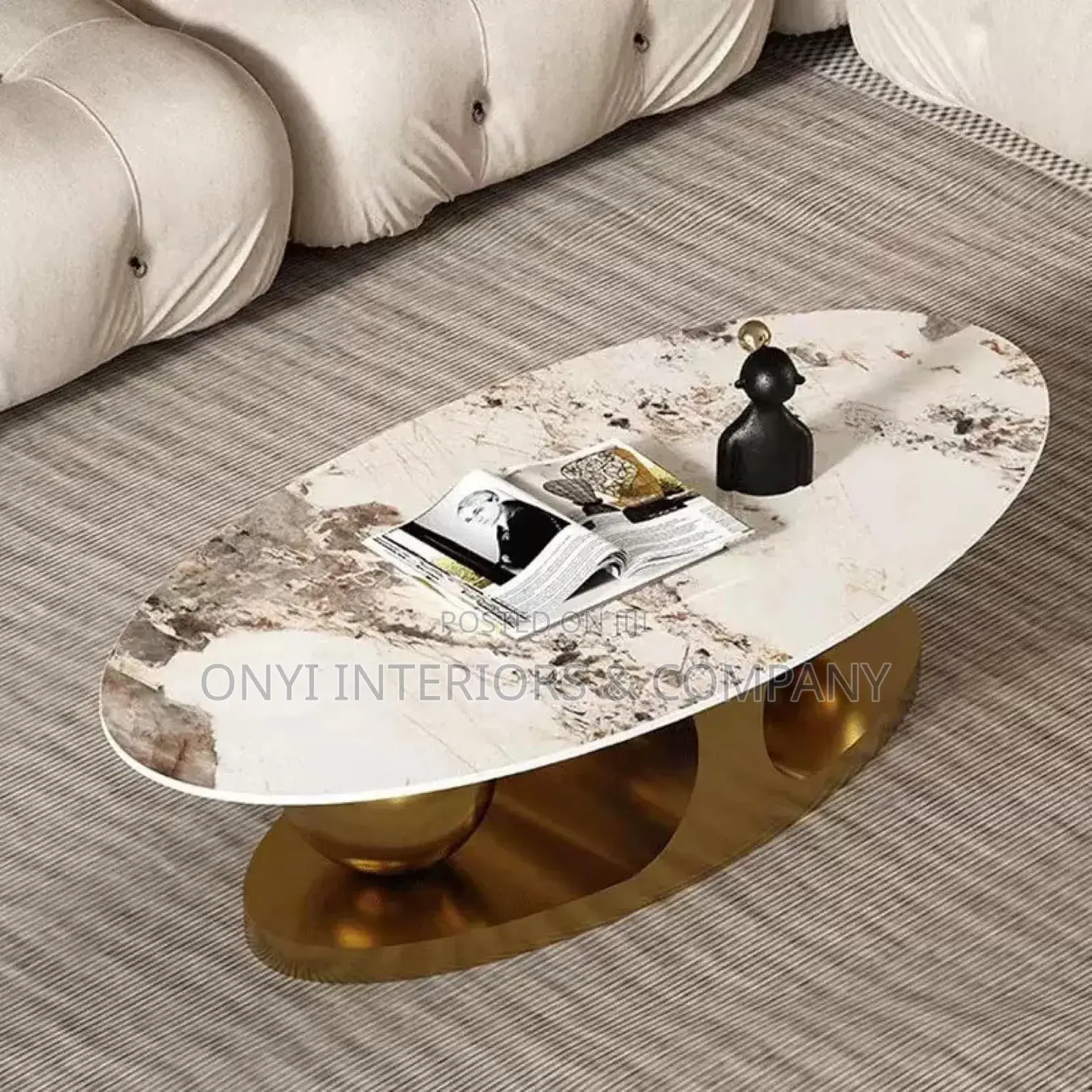 Luxury Marble Center Table for Living Room