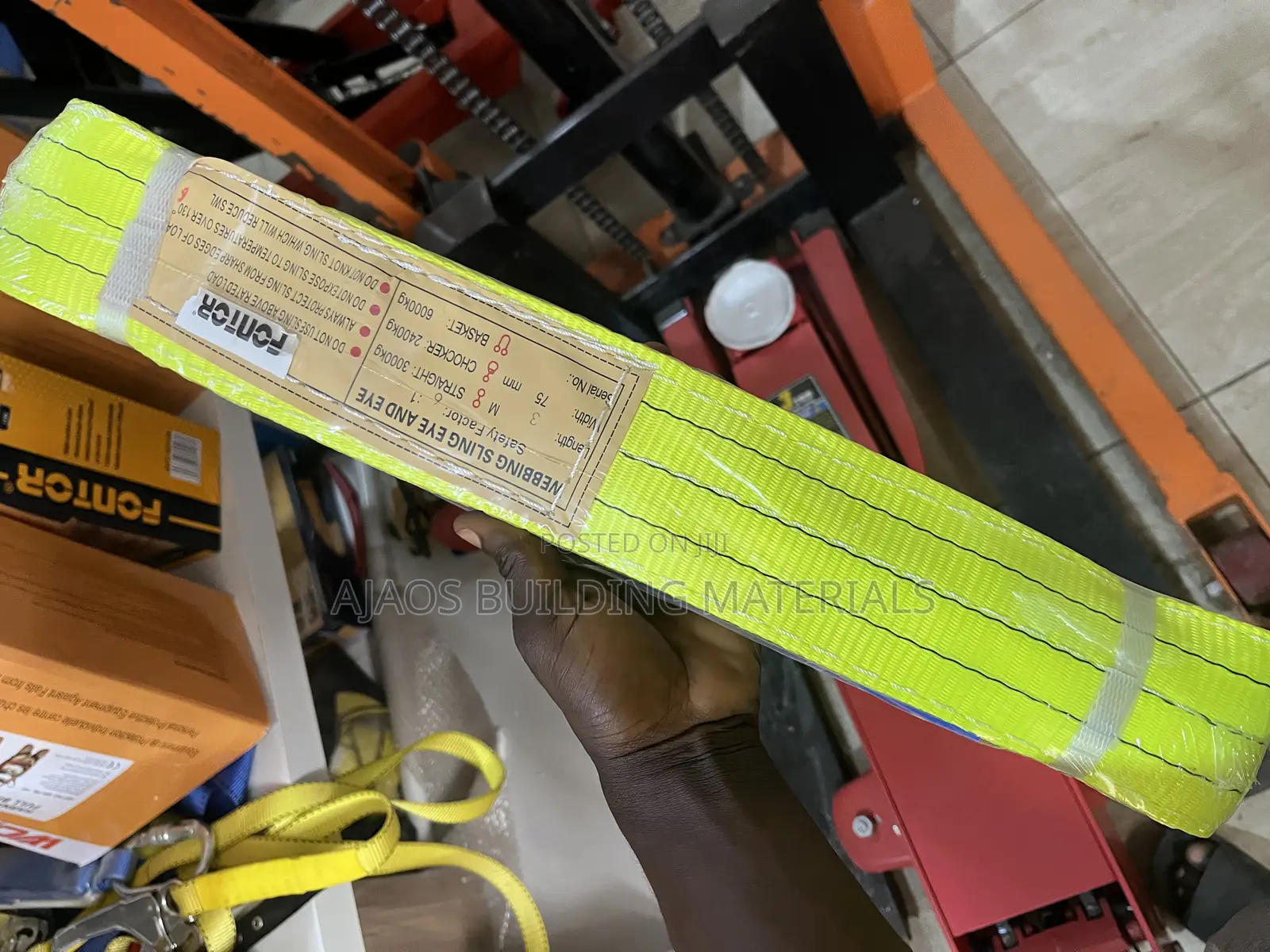 3ton By 3meter Polyester Webbing Sling Belt