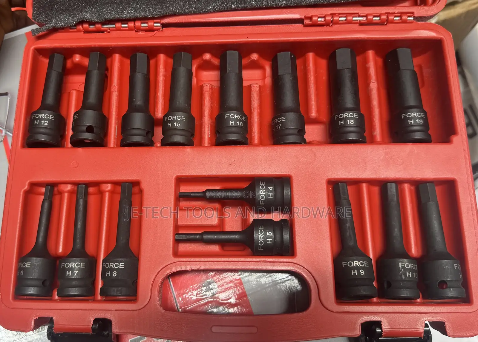 Set Of Hex Impact Bit Sockets