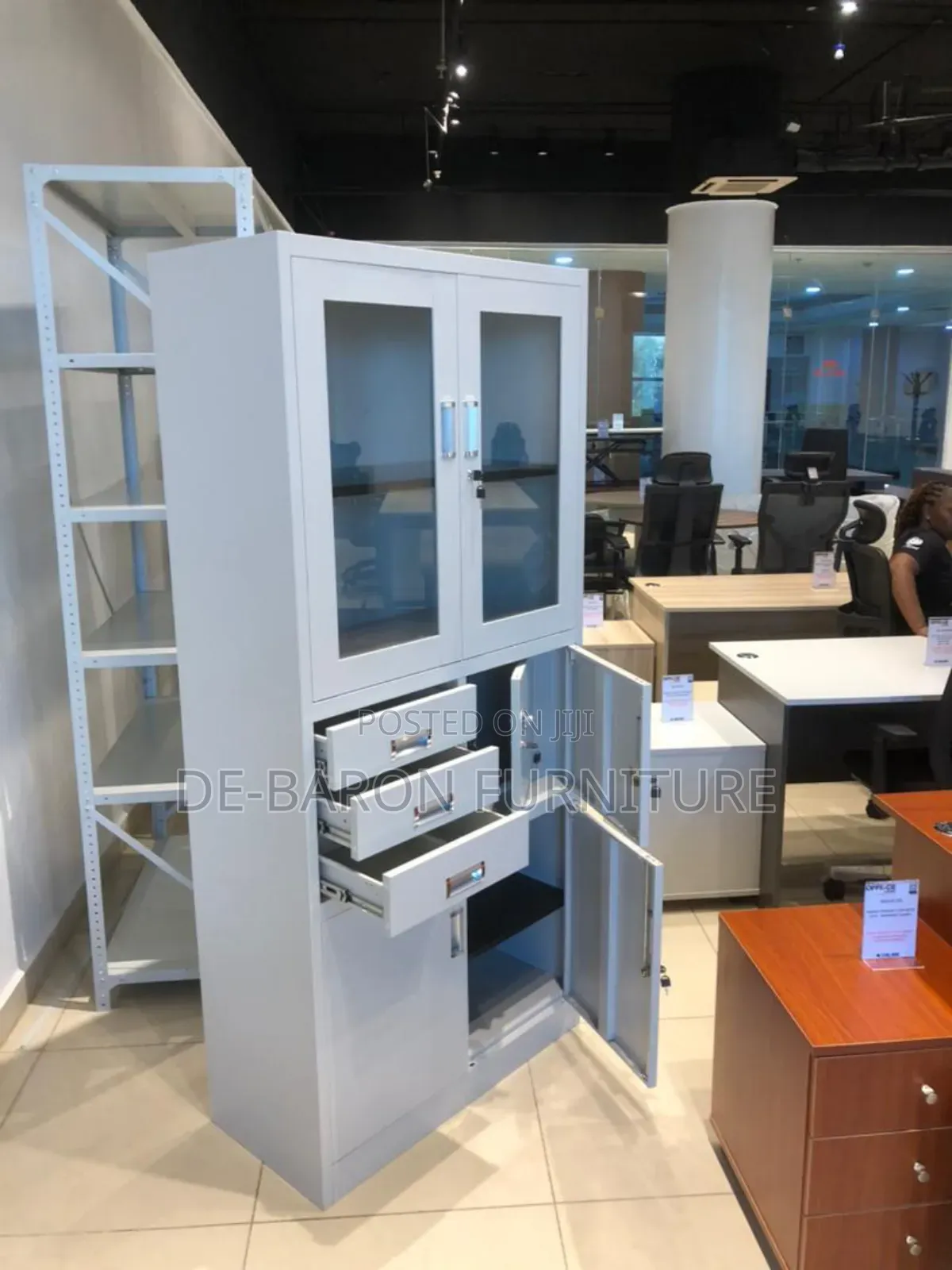 Double Door Cabinet With Safe