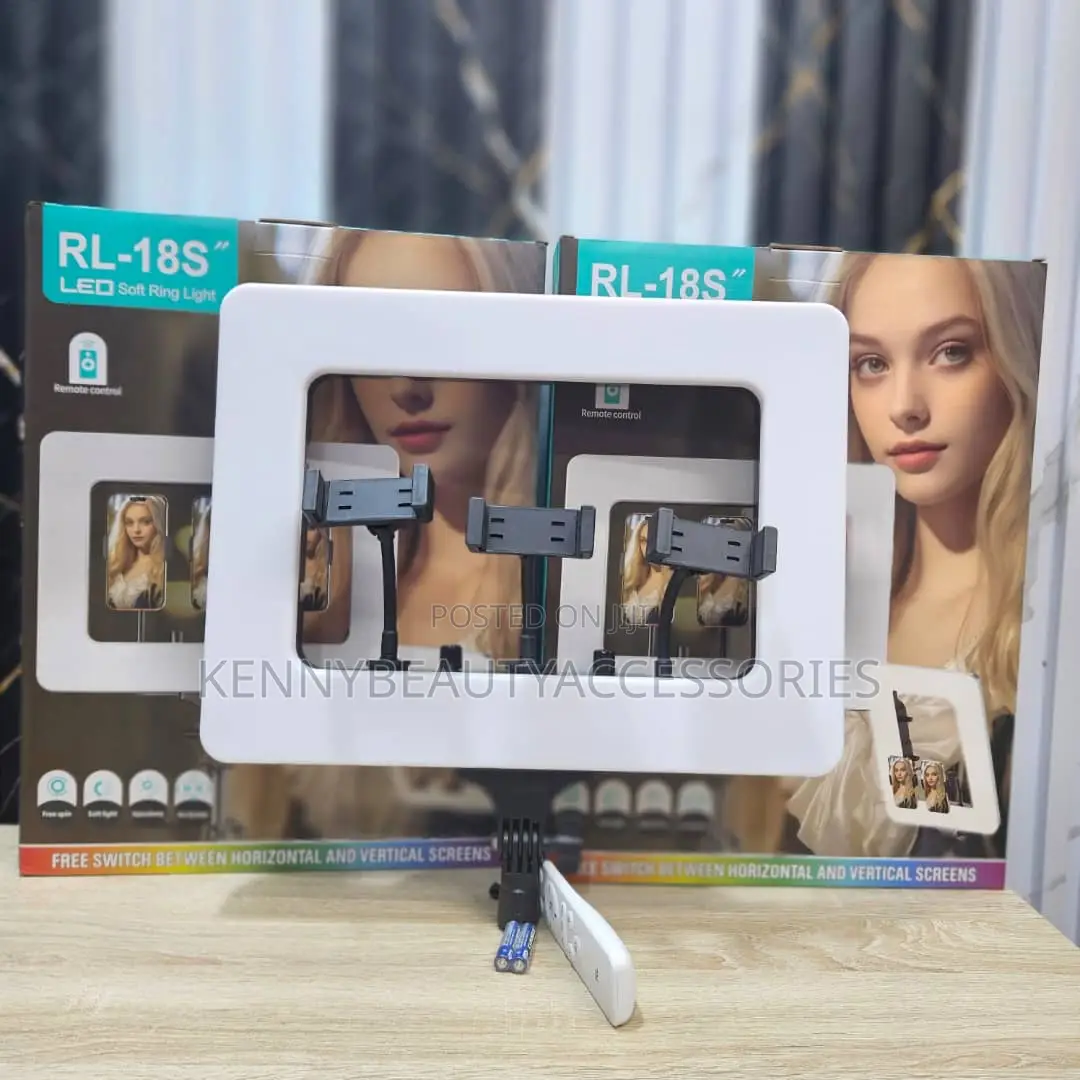 Rl -18 Led Ring Light With Remote Phone Holders