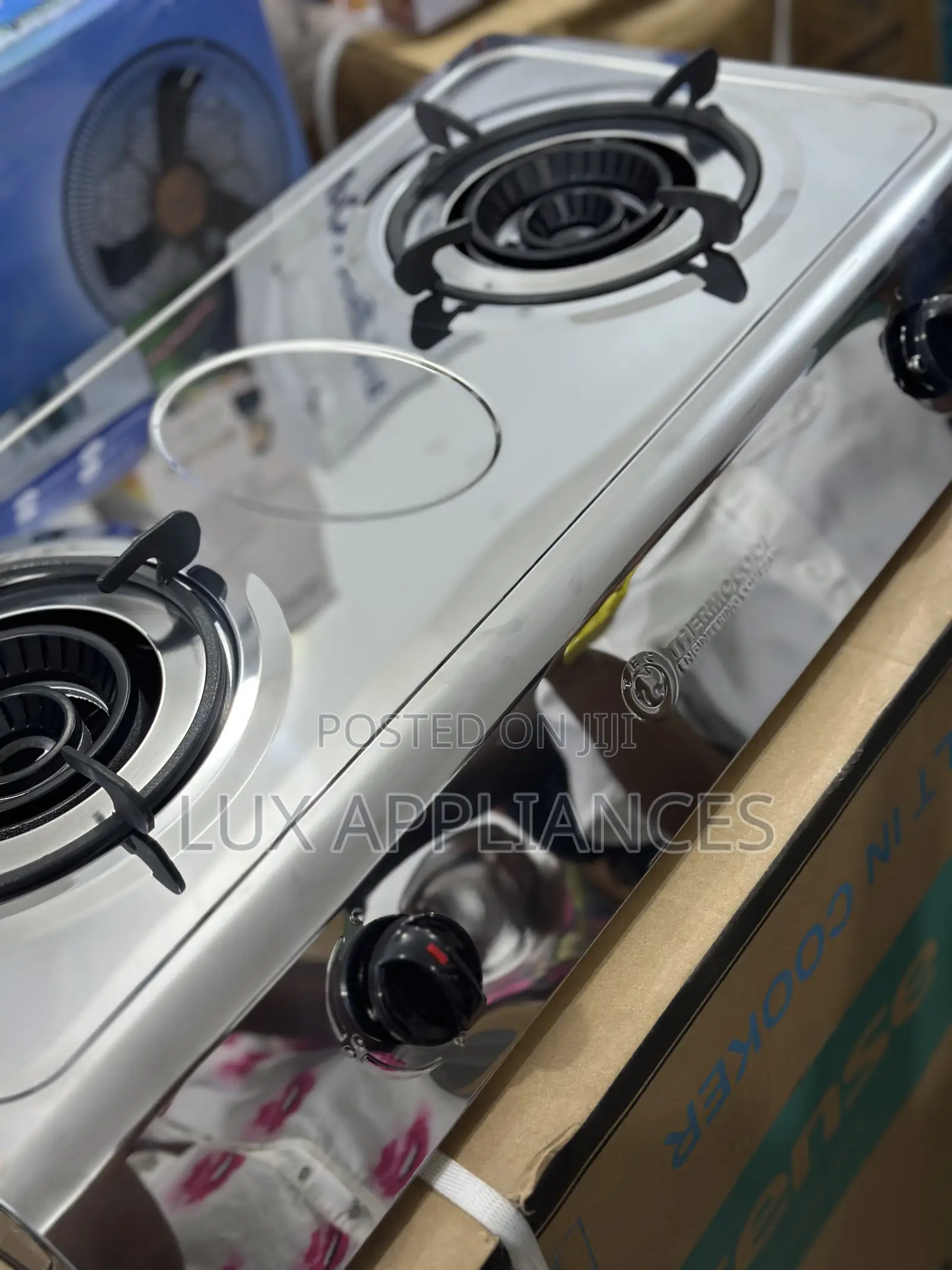 Thermocool Fire Jet 2-Burner Gas Cooker in Stainless Steel