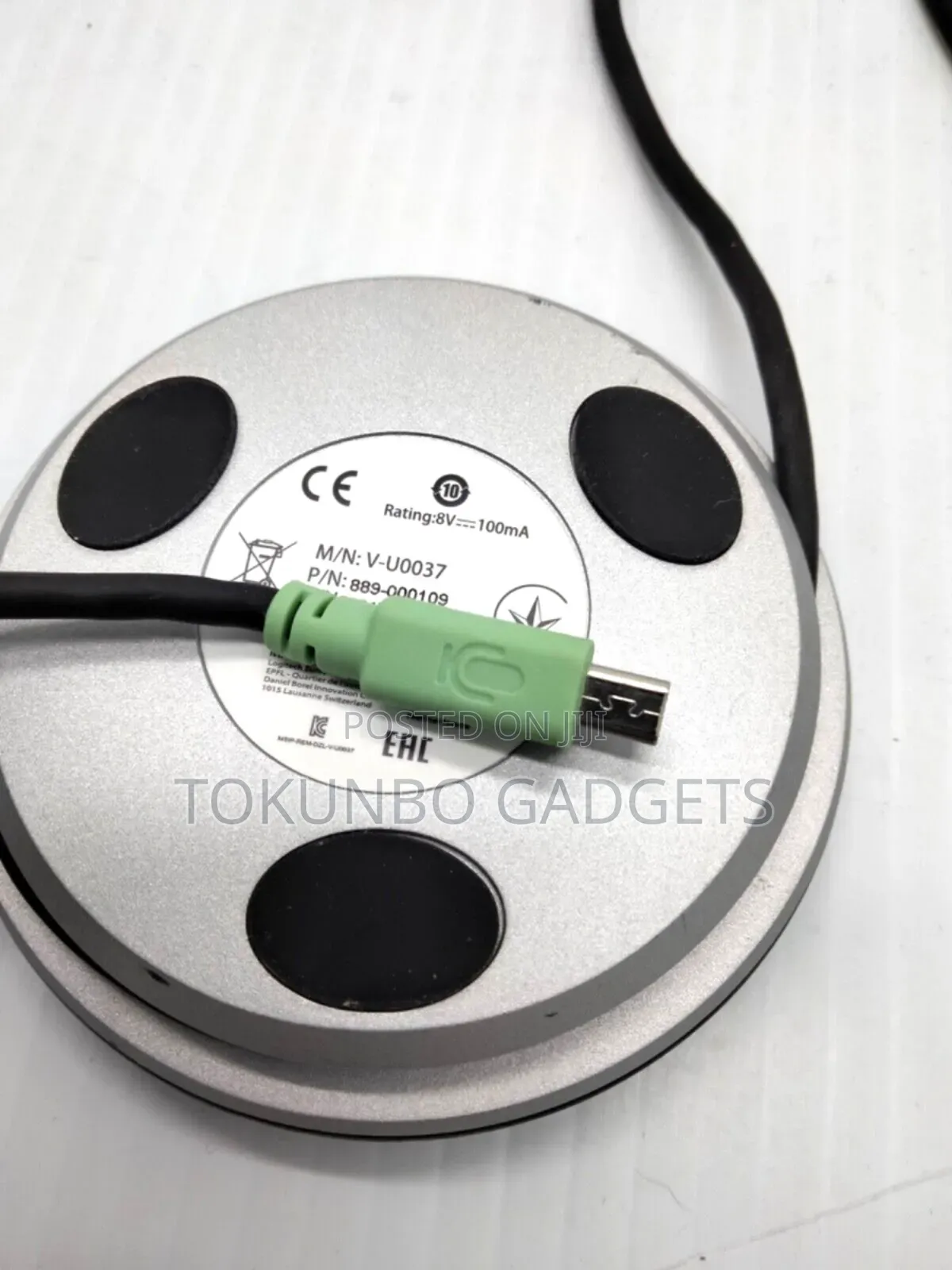 Logitech 889-000109 v-U0037 Microphone for Video Audio Conferencing