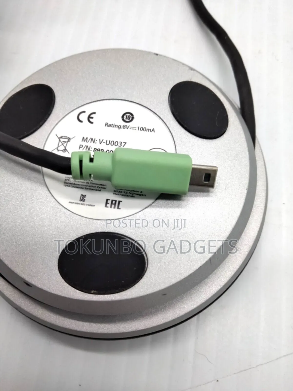 Logitech 889-000109 v-U0037 Microphone for Video Audio Conferencing