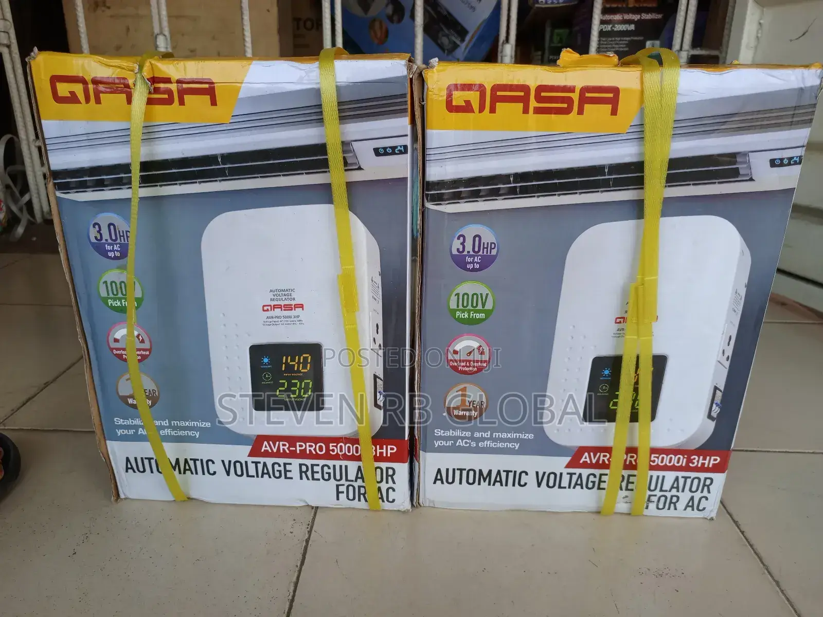 Qasa Wall Mounted 5000w Digital Stabilizer