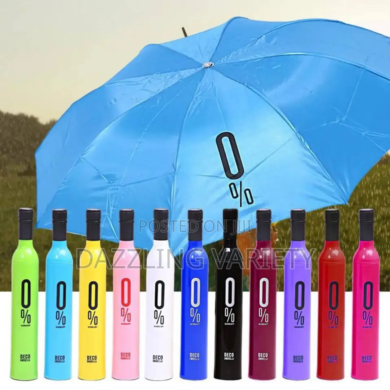 Foldable Portable Bottle Umbrella – Compact Waterproof