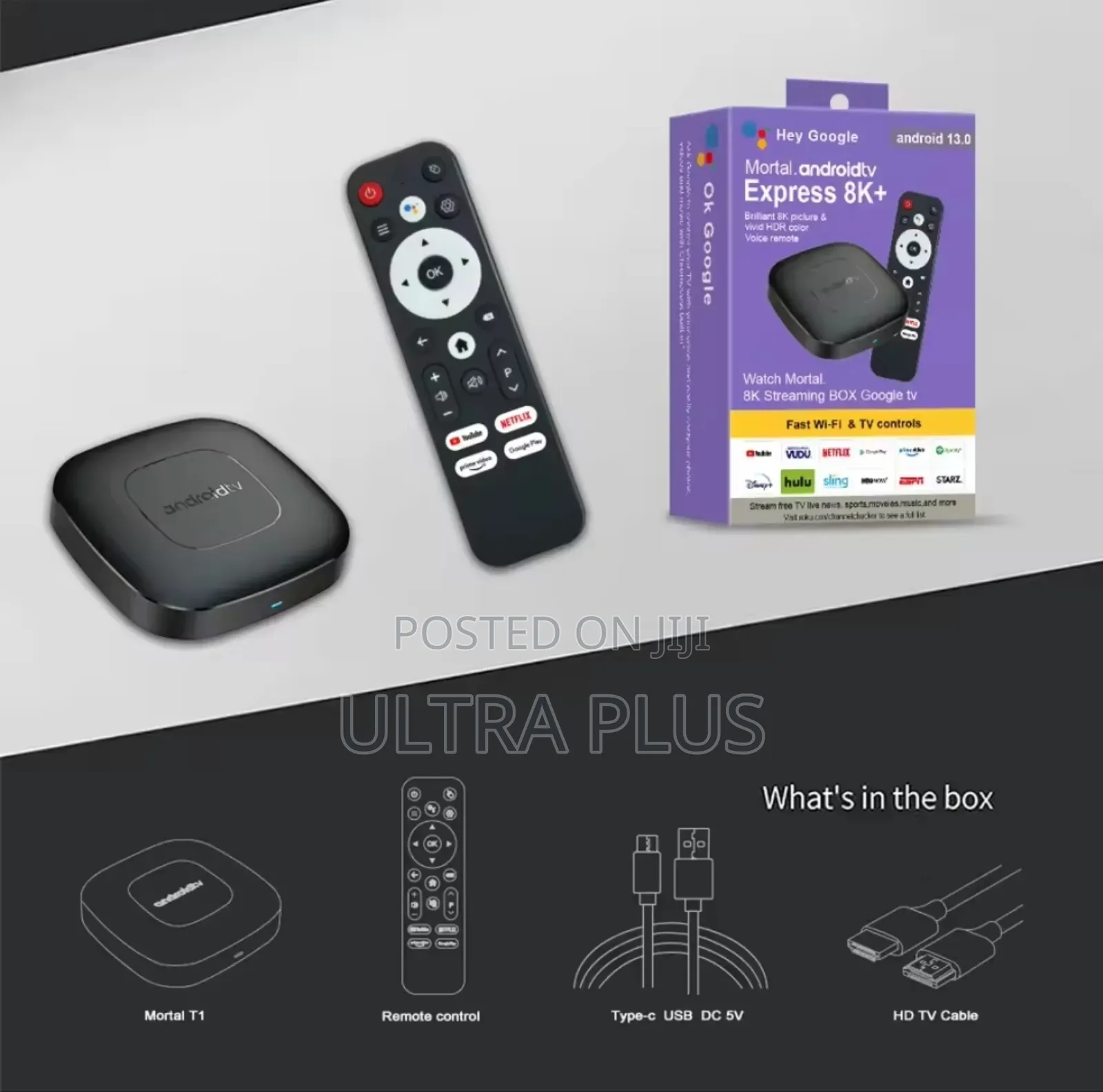 Mortal T1s Android Tv Box With Free Live Match App