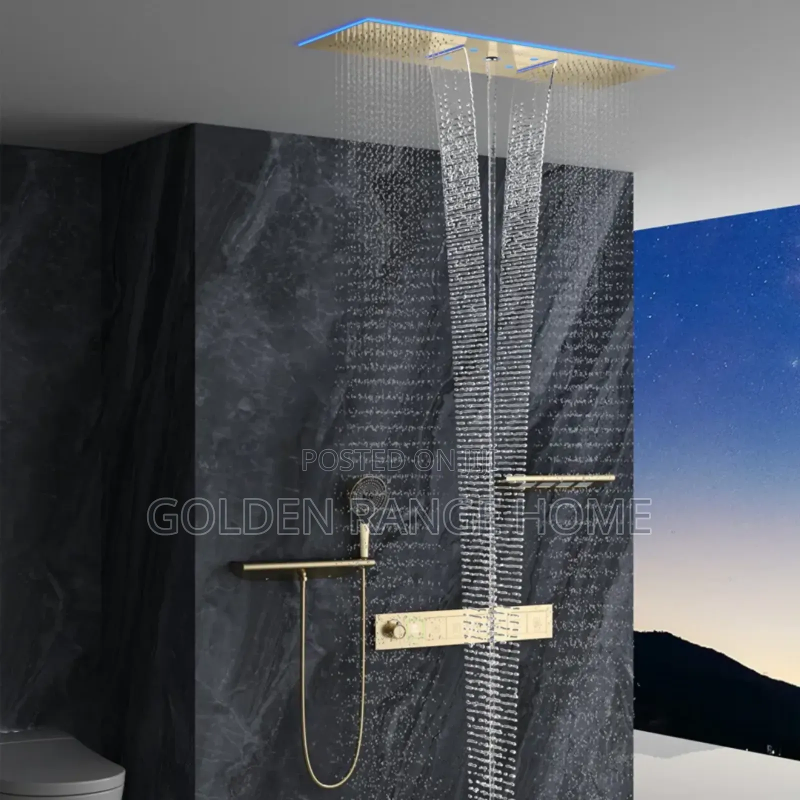 Luxury Concealed Shower System With Rainfall Shower Head