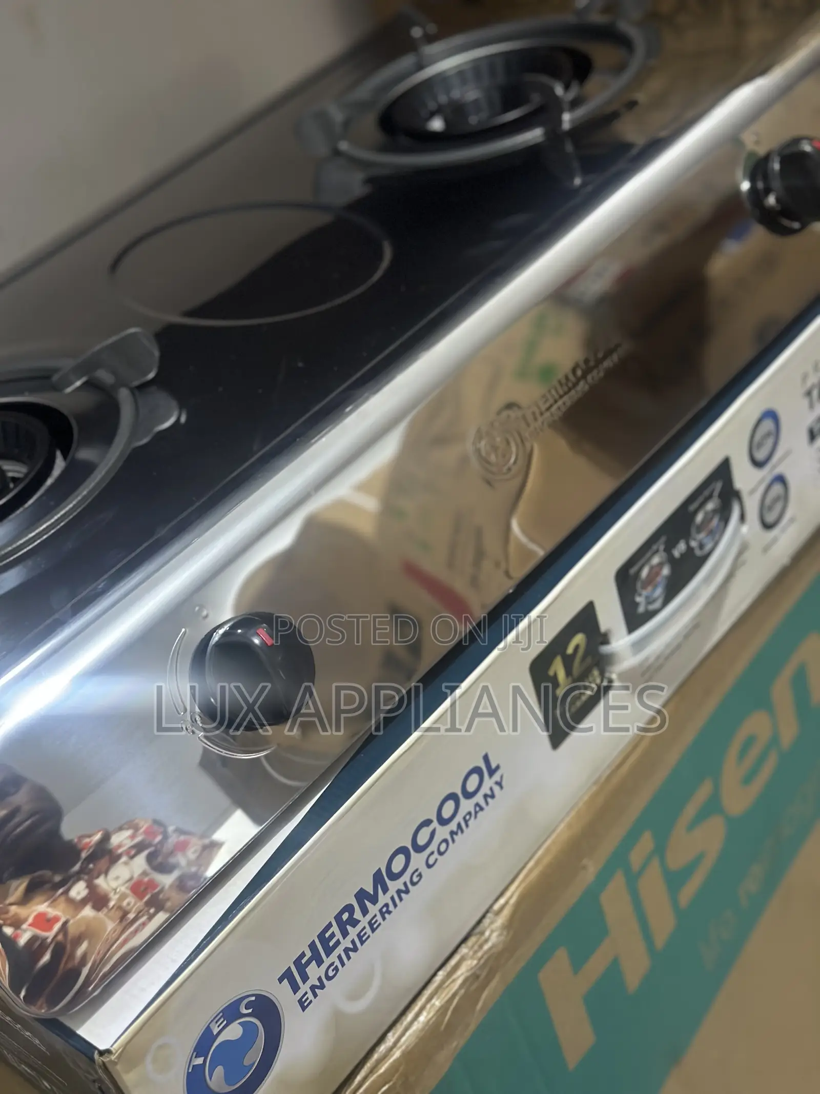 Thermocool Gas Kitchen 2-Burner Gas Cooker in Stainless Steel