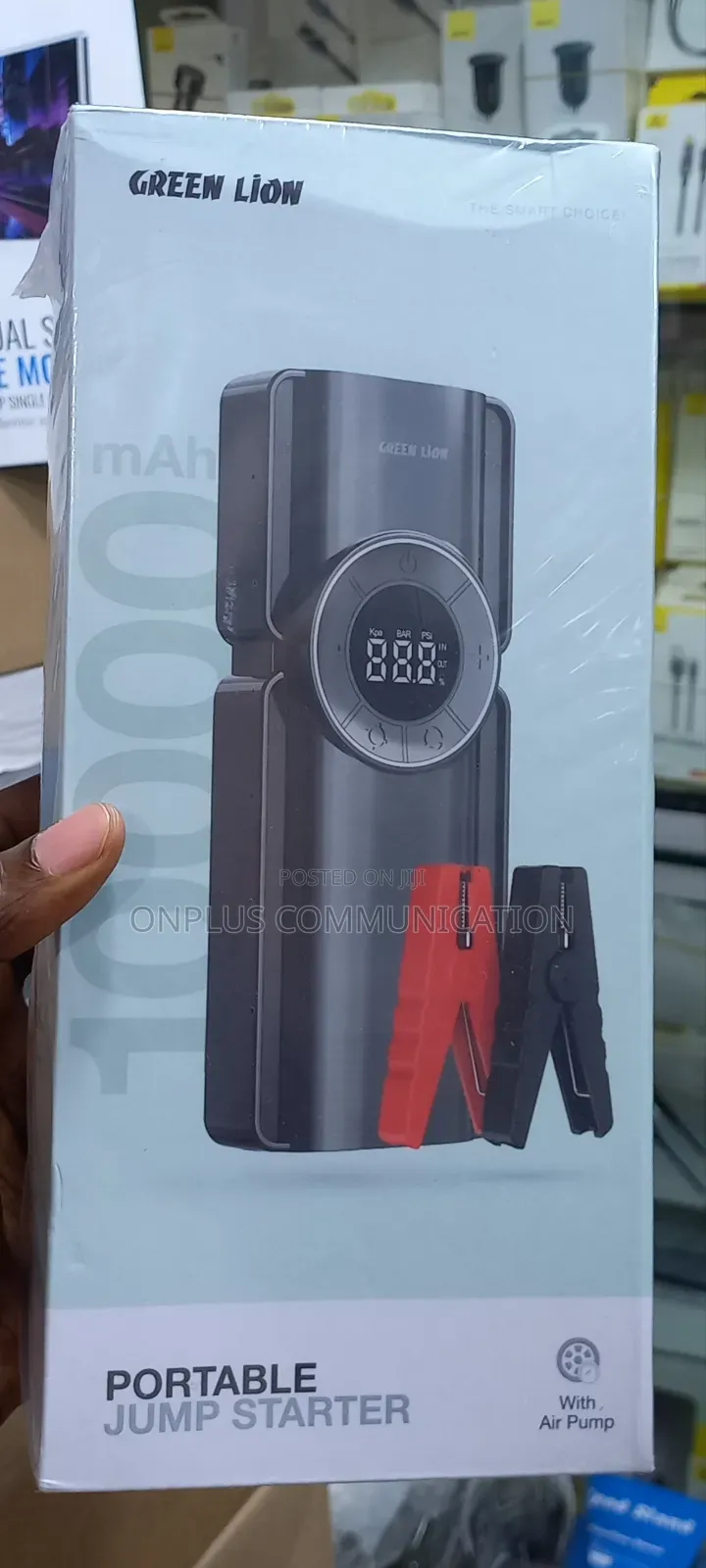 Green Lion Portable Jump Starter With Air Pump