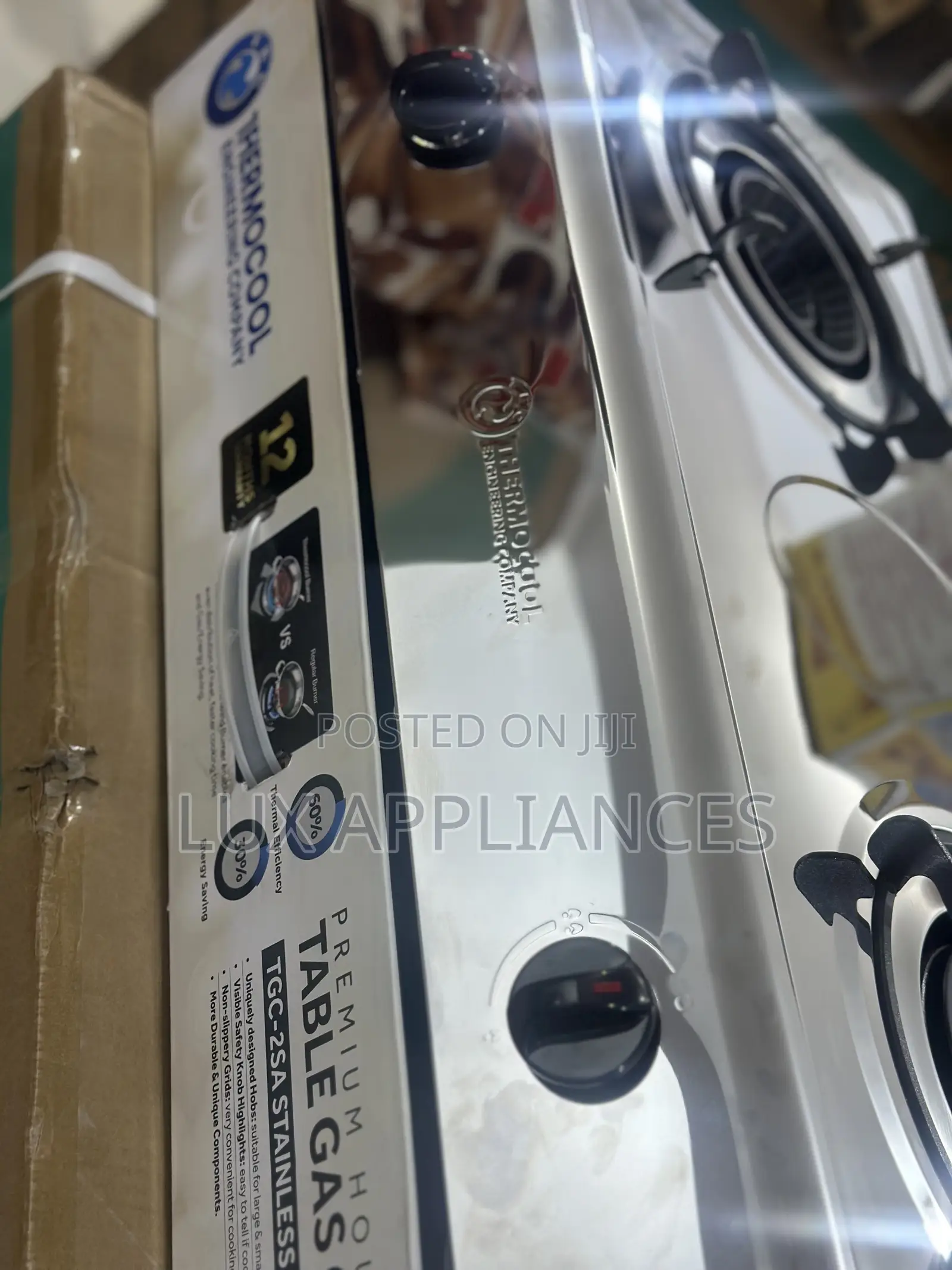Thermocool Gasky 2-Burner Gas Cooker in Stainless Steel