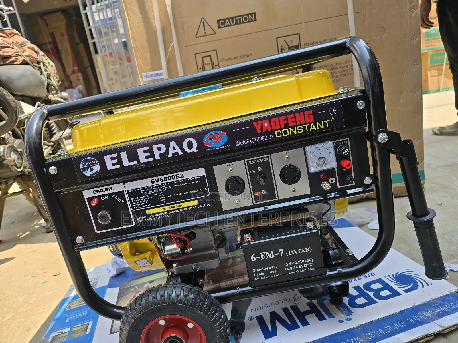 Yaofeng Elepaq Petrol Generator 100% Copper Coil 4.5kva