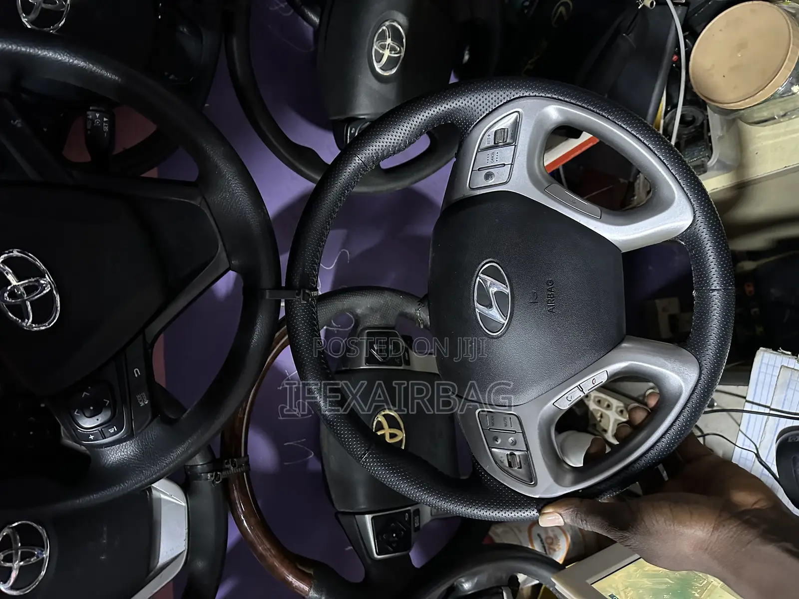 Complete Steering Wheel for Hyundai Santa Fe 2015 Model