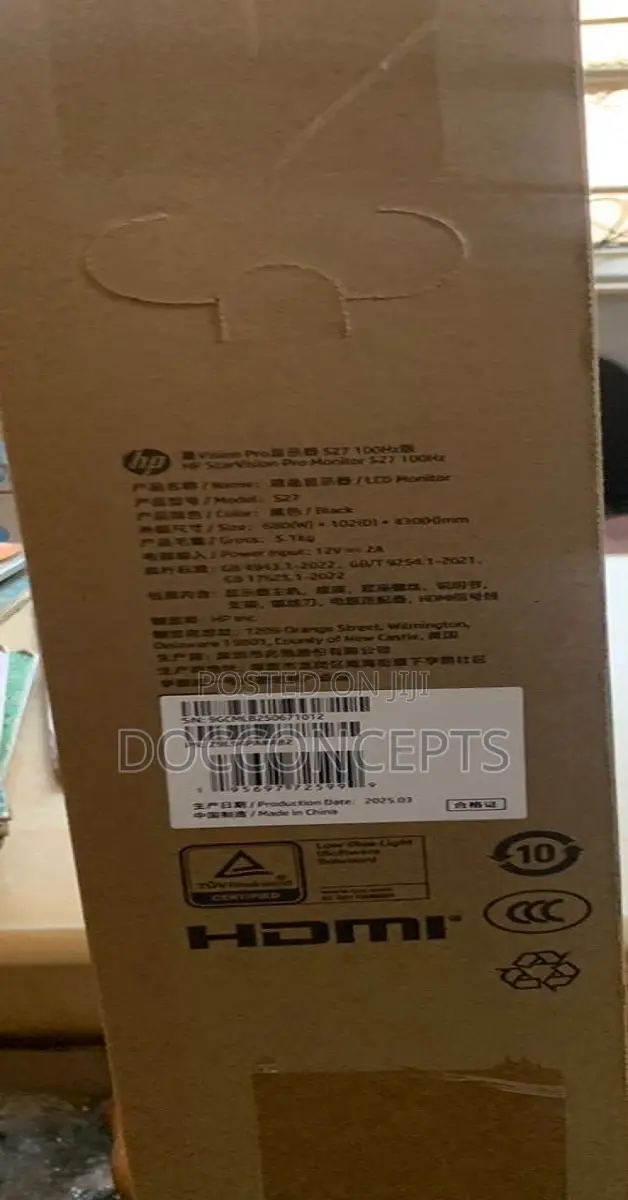 Hp 100hz Star Vision Pro Monitor S27e