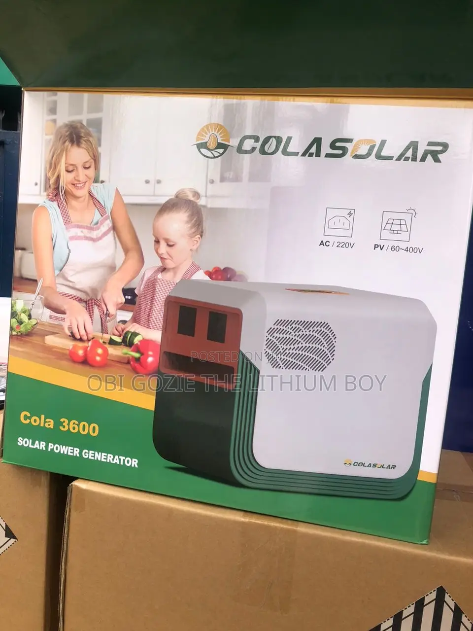 3.6kwh Cola Solar Power Station Gen Lithium Ion Battary Is Available