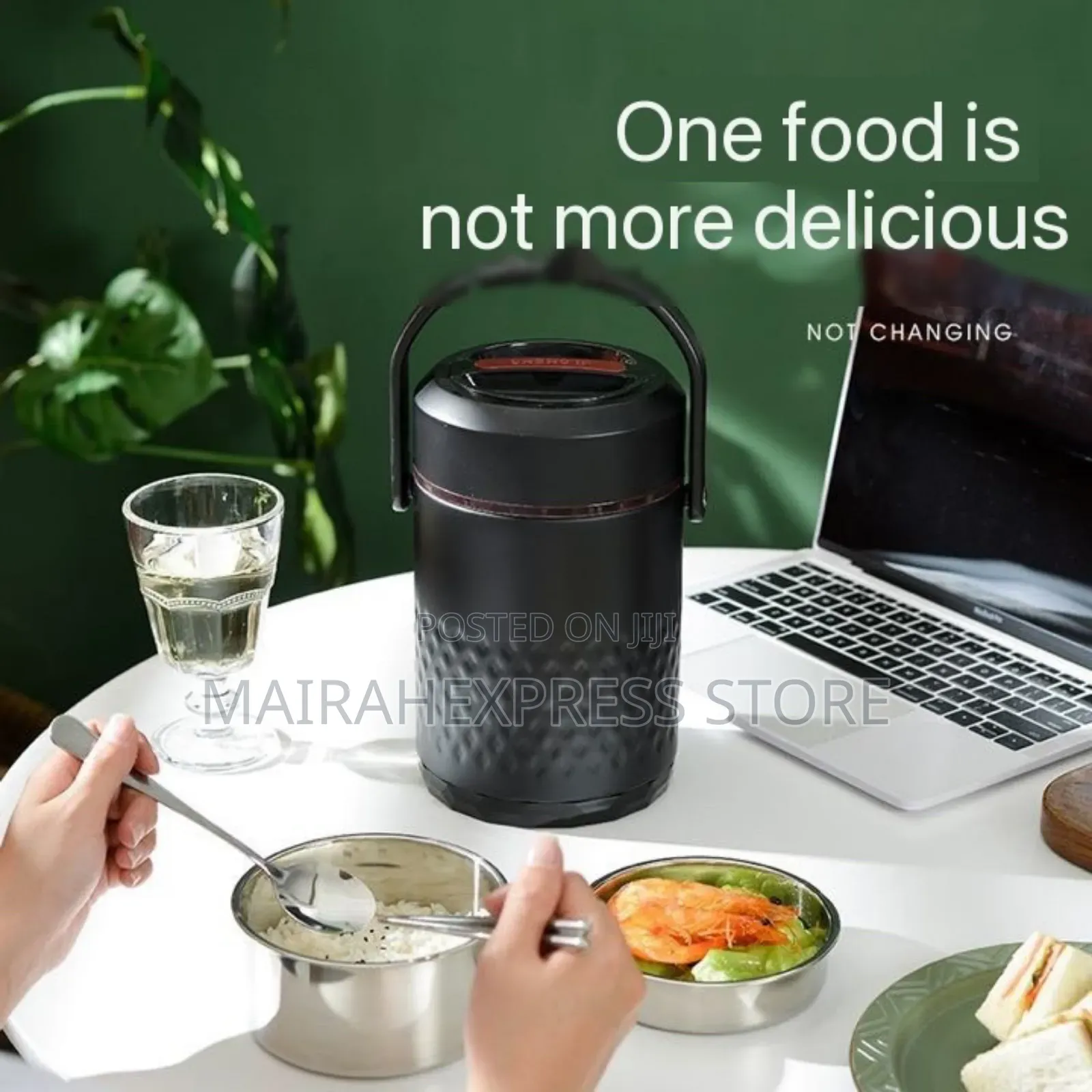 Diamond Surface Design Food Thermos Insulated Stainless Steel Flask