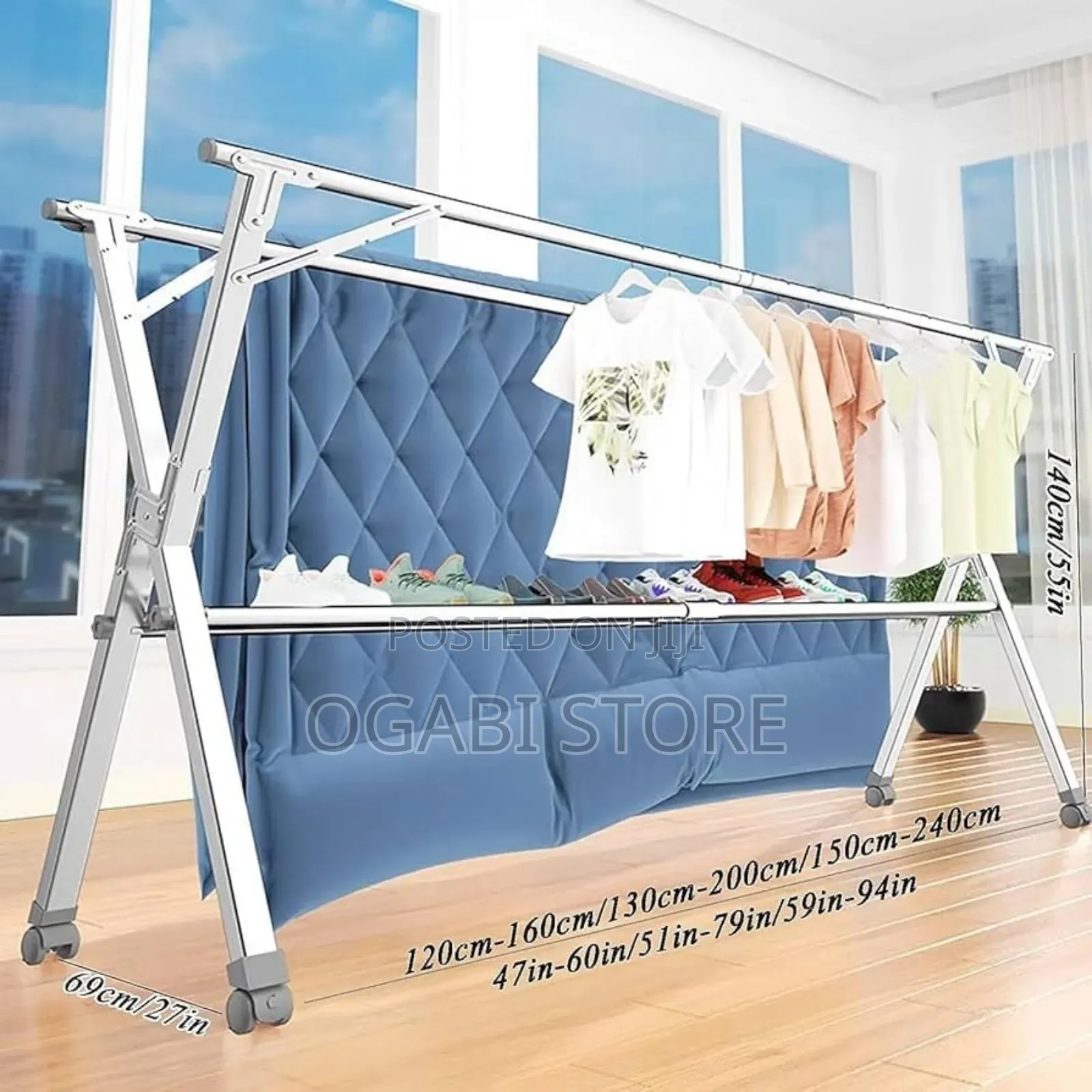 Telescopic Cloth Drying X-Hanger