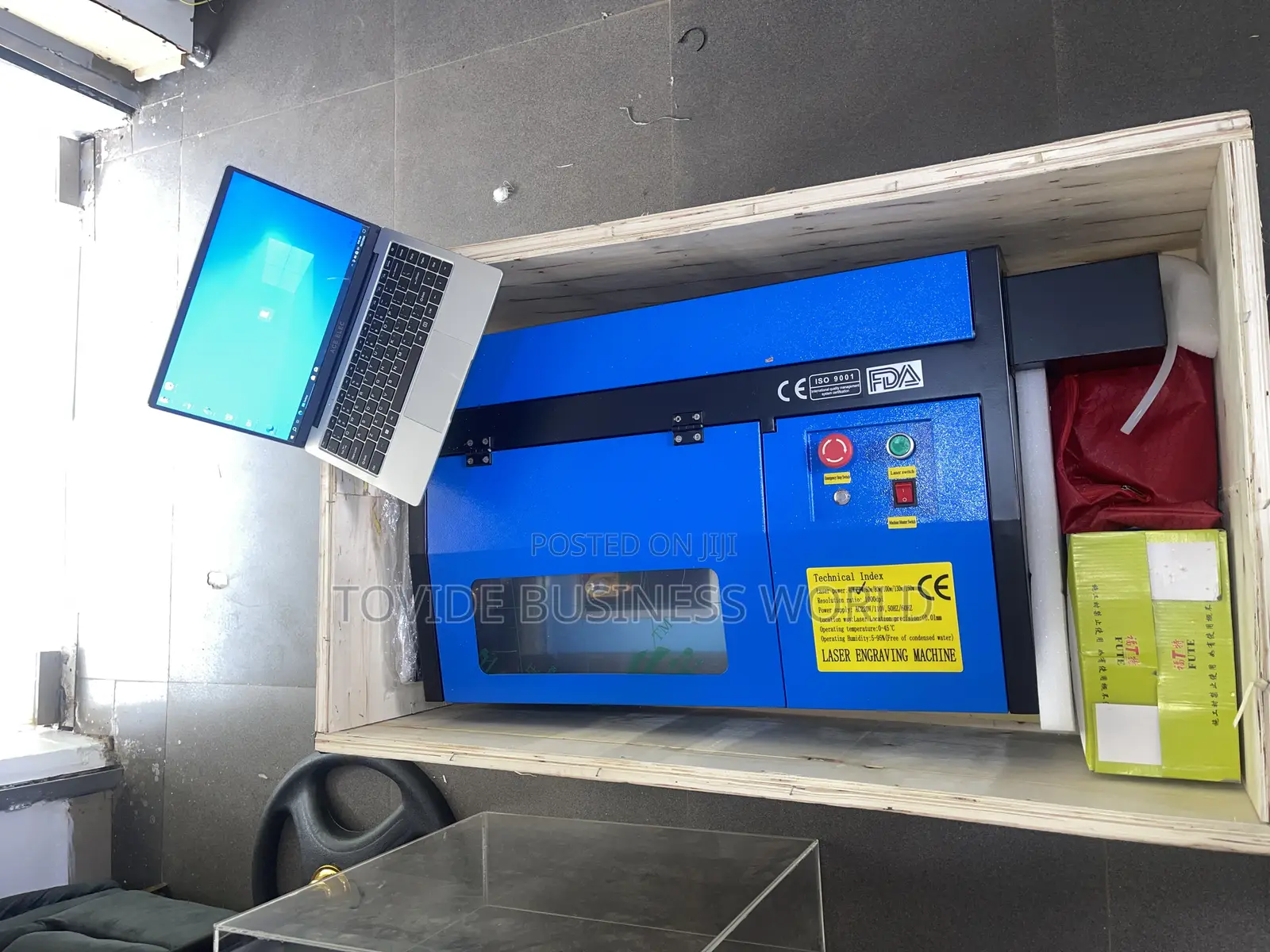 50w Co2 Laser Cutter Engraver – 300mm × 200mm + Free Laptop