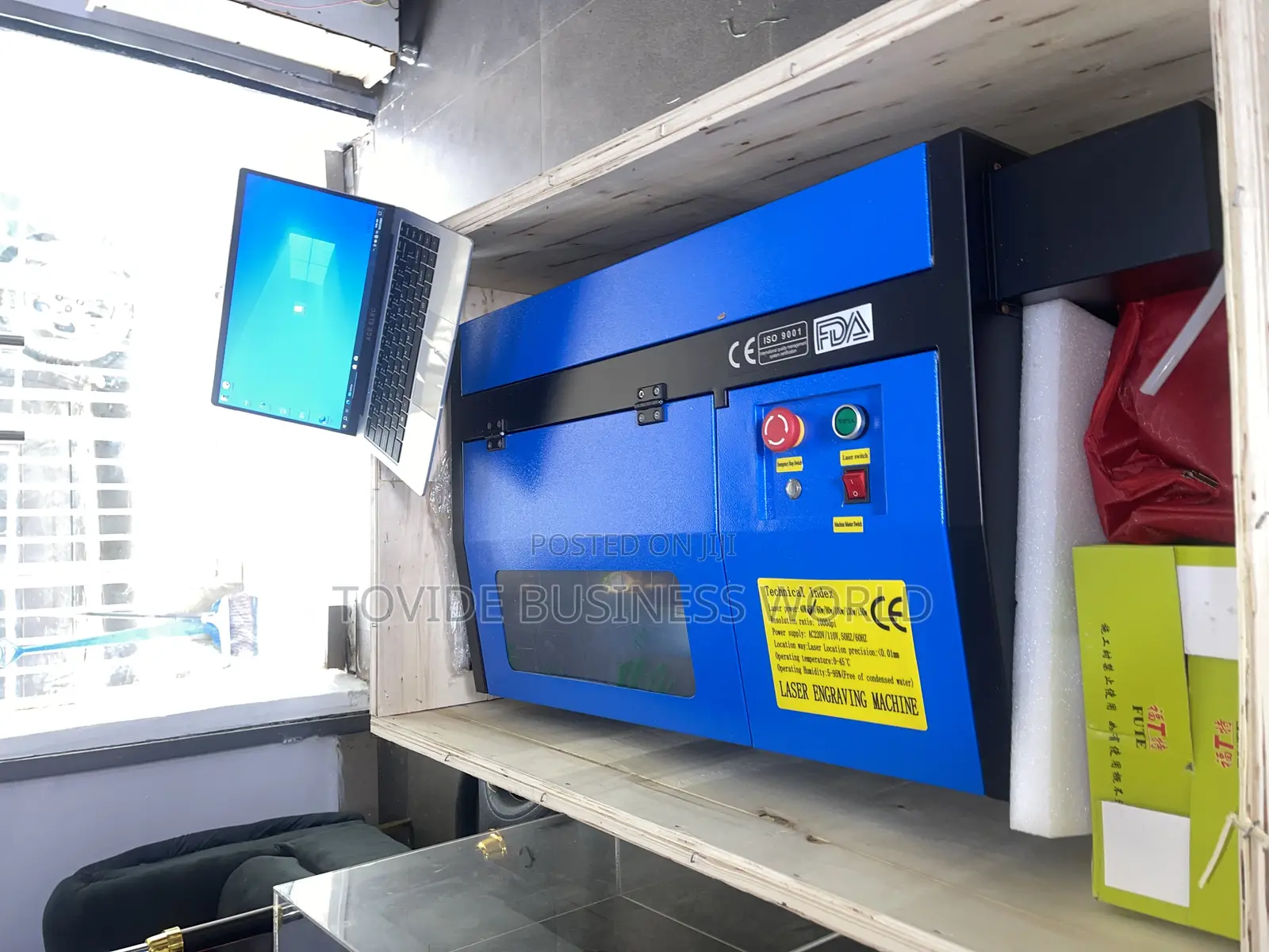50w Co2 Laser Cutter Engraver – 300mm × 200mm + Free Laptop
