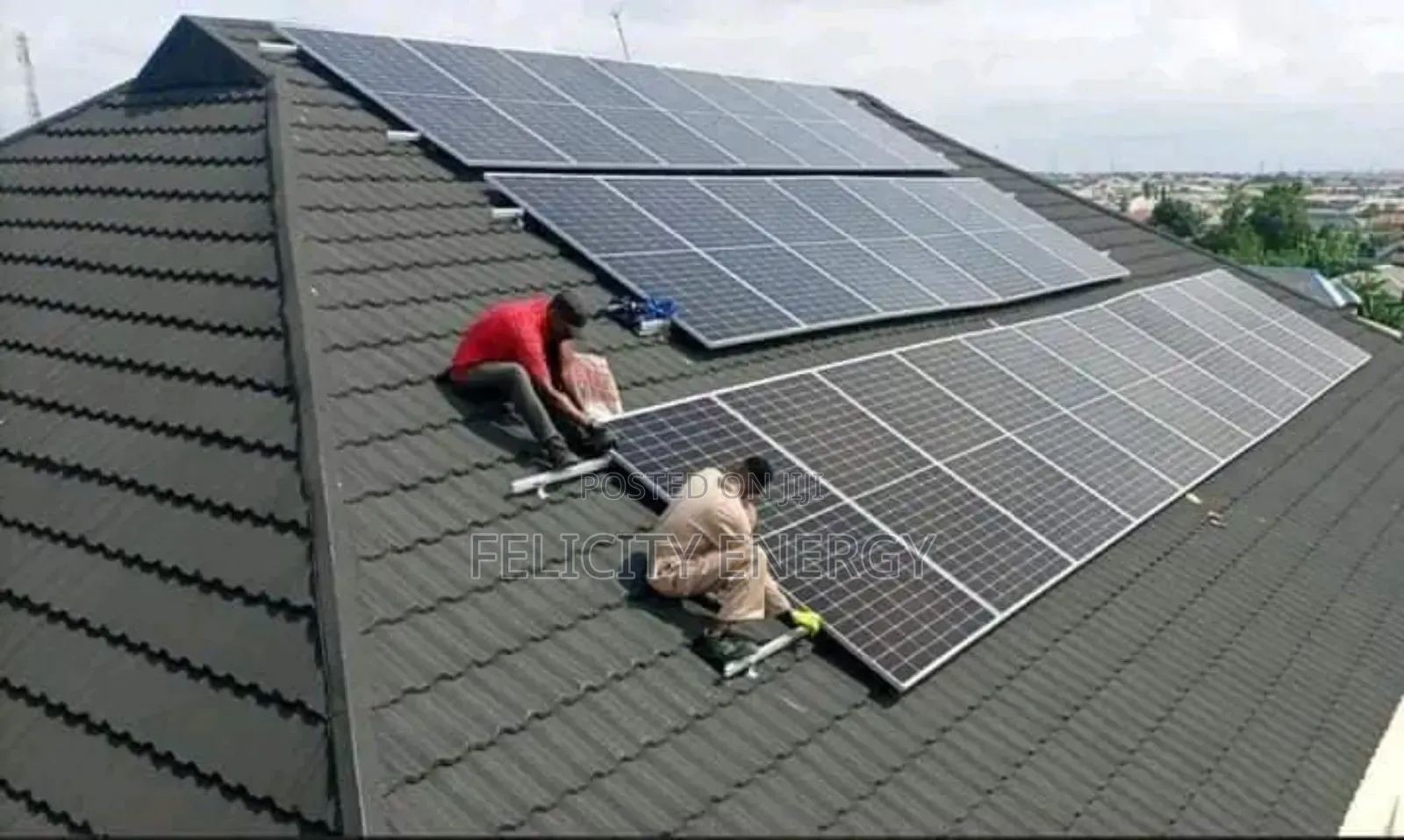 25pcs of 500watt Trina Solar Panel Full Installation