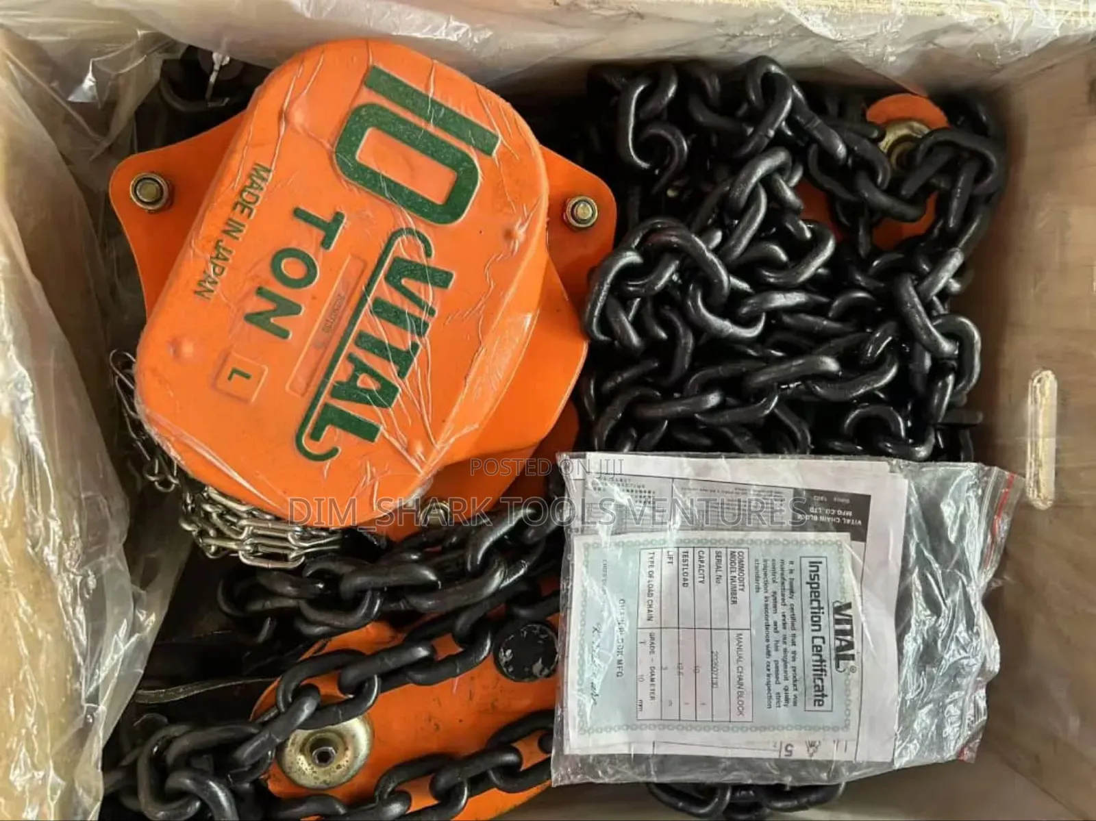 10-Ton Vital Chain Block/Chain Hoist