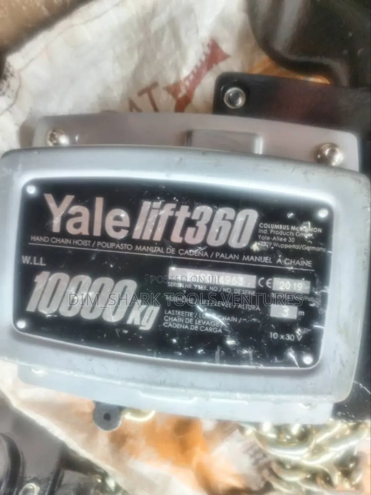 Yale Lift360 Hand Chain Hoist(10ton)