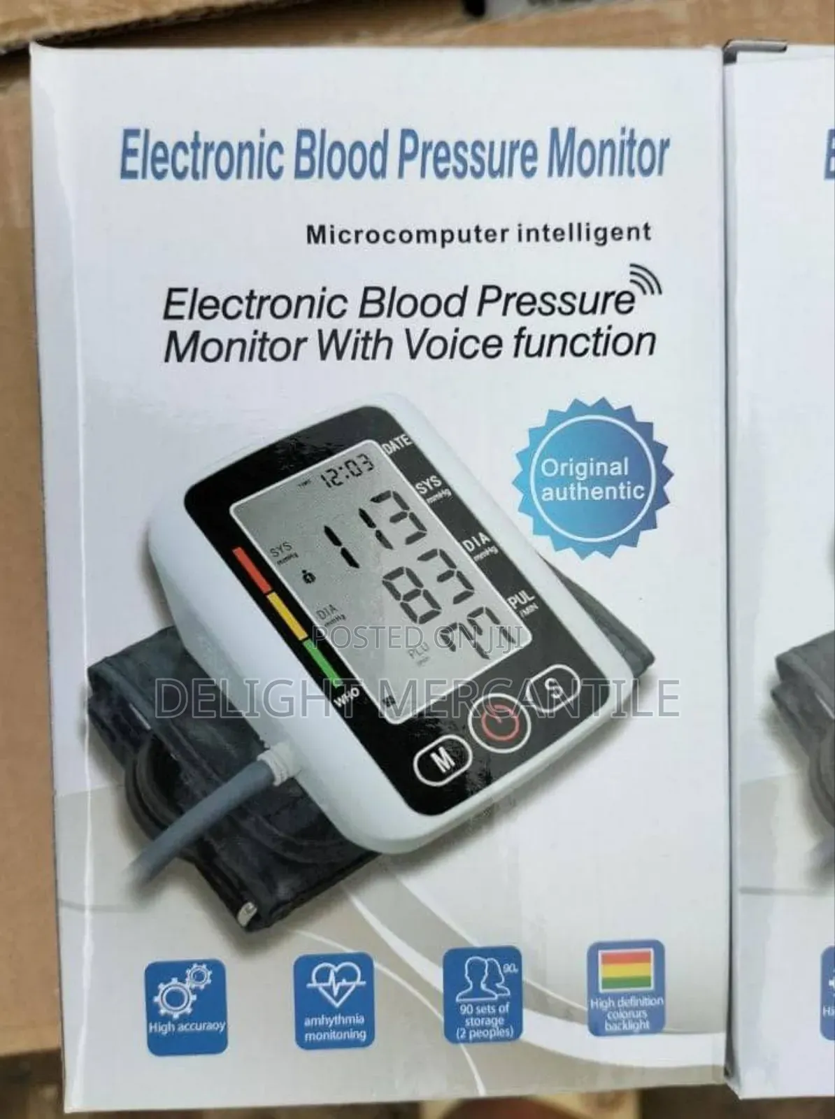 Electronic Blood Pressure Monitor With Voice Function