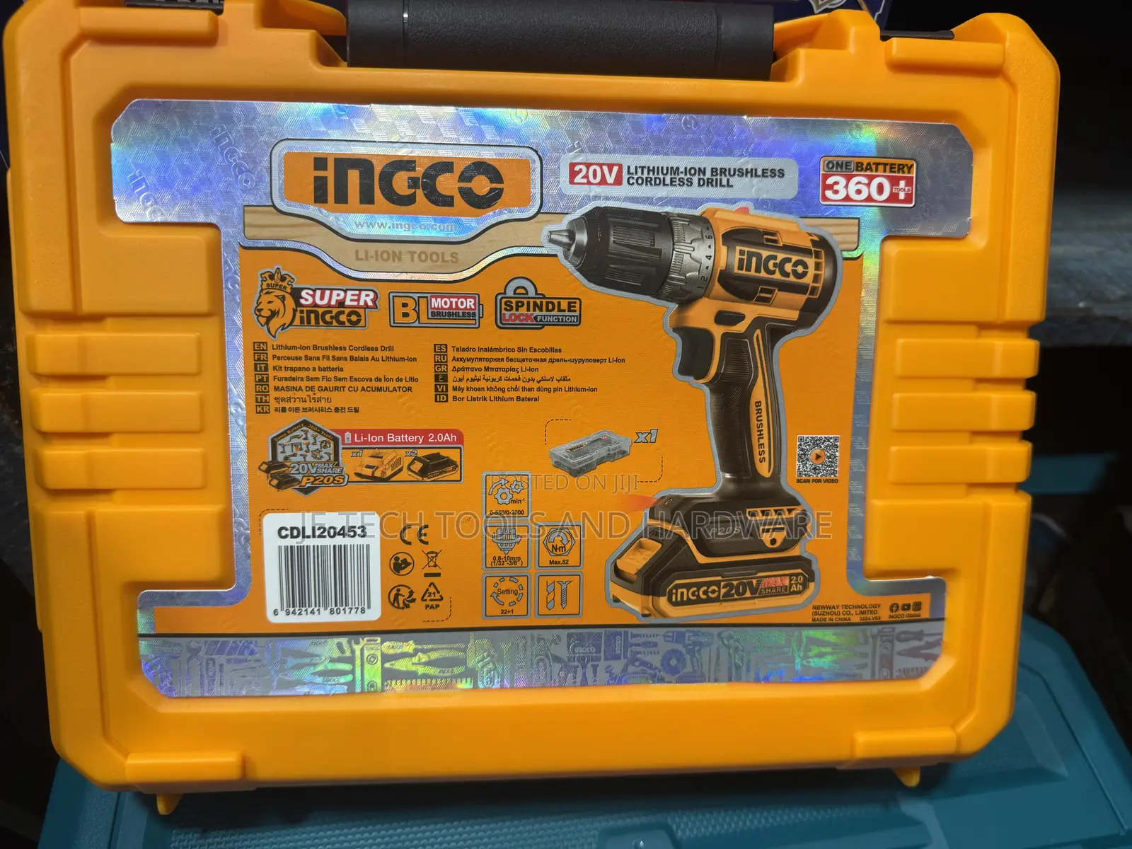 Ingco - 52nm Lithium-ion Cordless Drill 2 X 2ah Battery & Charger