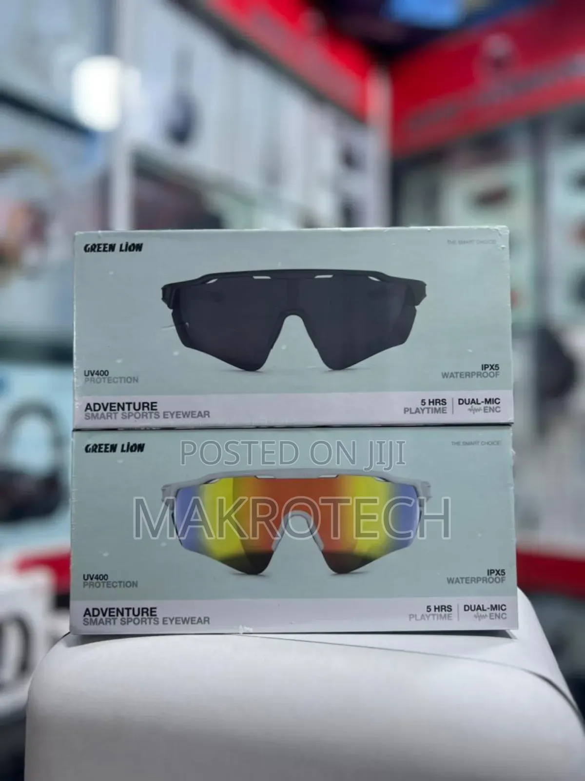 Green Lion Adventure Smart Sports Eyewear White –