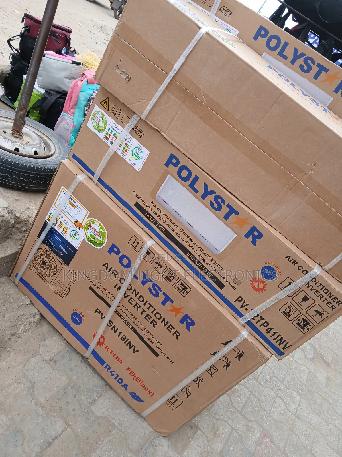 Polystar 1.5hp Inverter Split Air Condition 100% Copper Compressor.