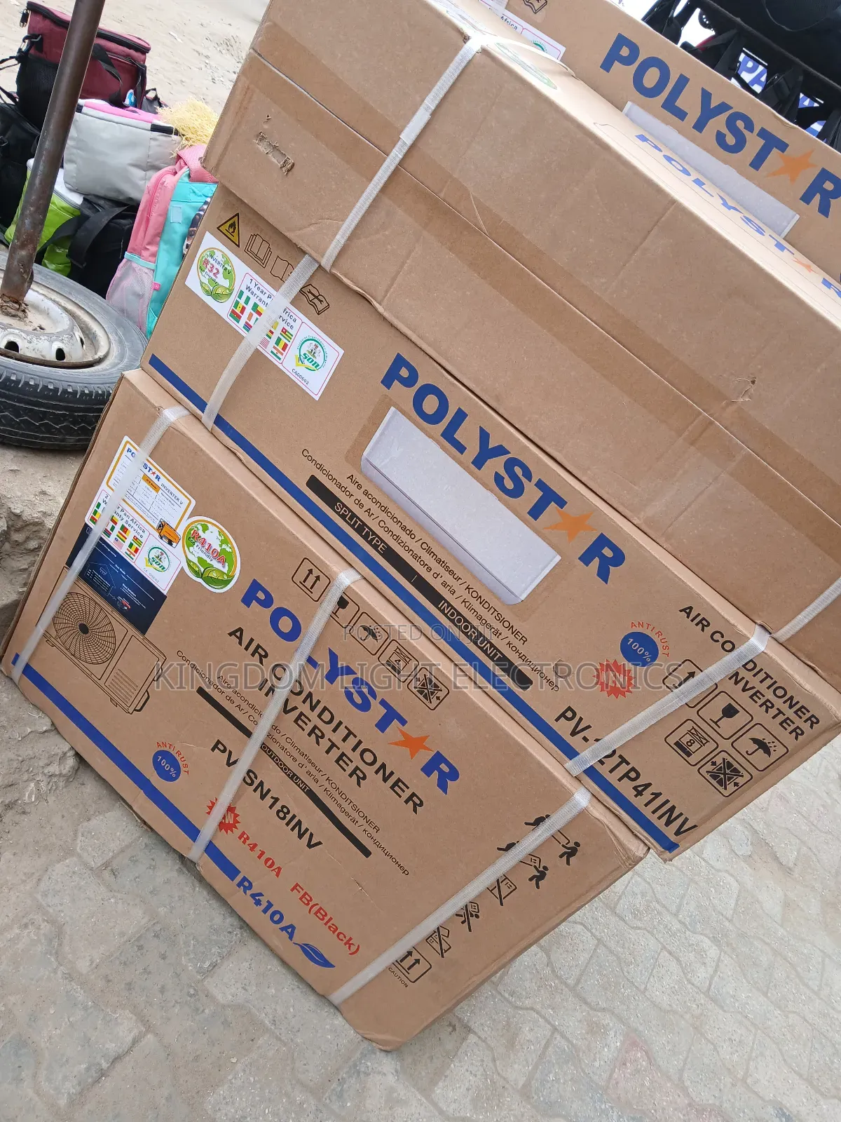 Polystar 1.5hp Inverter Split Air Condition 100% Copper Compressor.