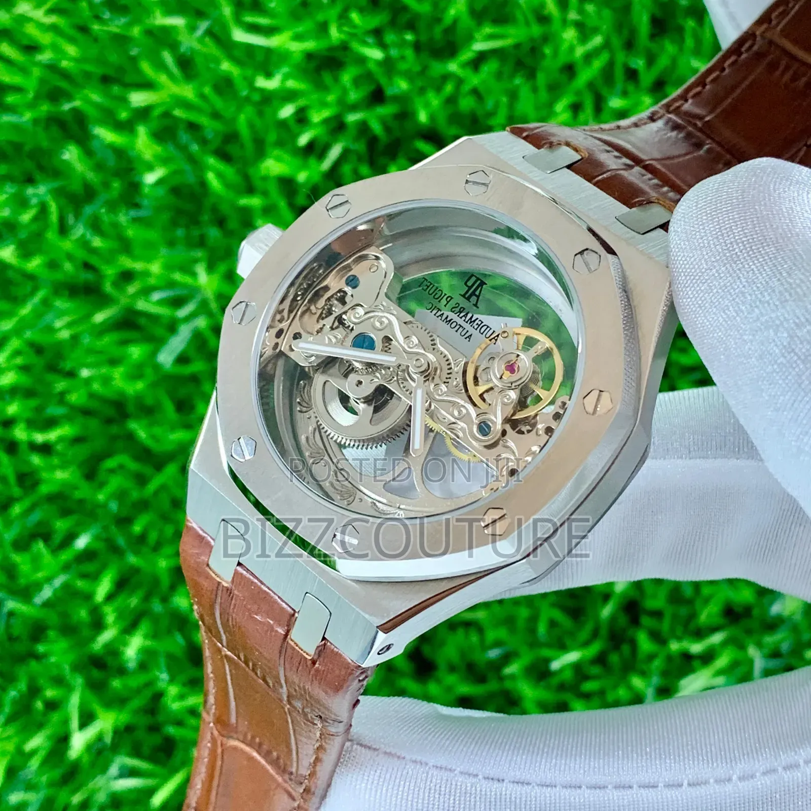 Original Audemars Piguet Brown Genuine Leather Strap, Mechanical Watch