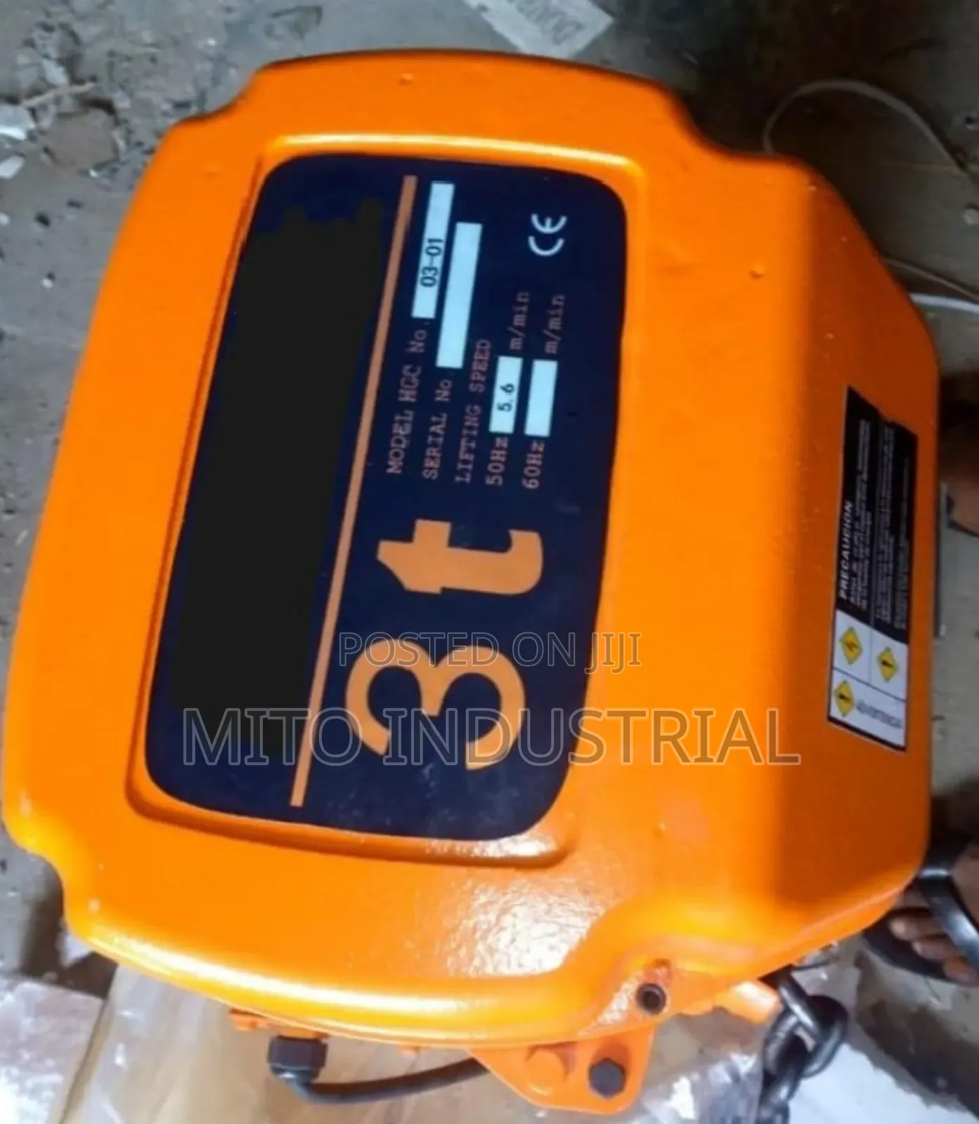3-Ton Electric Chain Hoist.