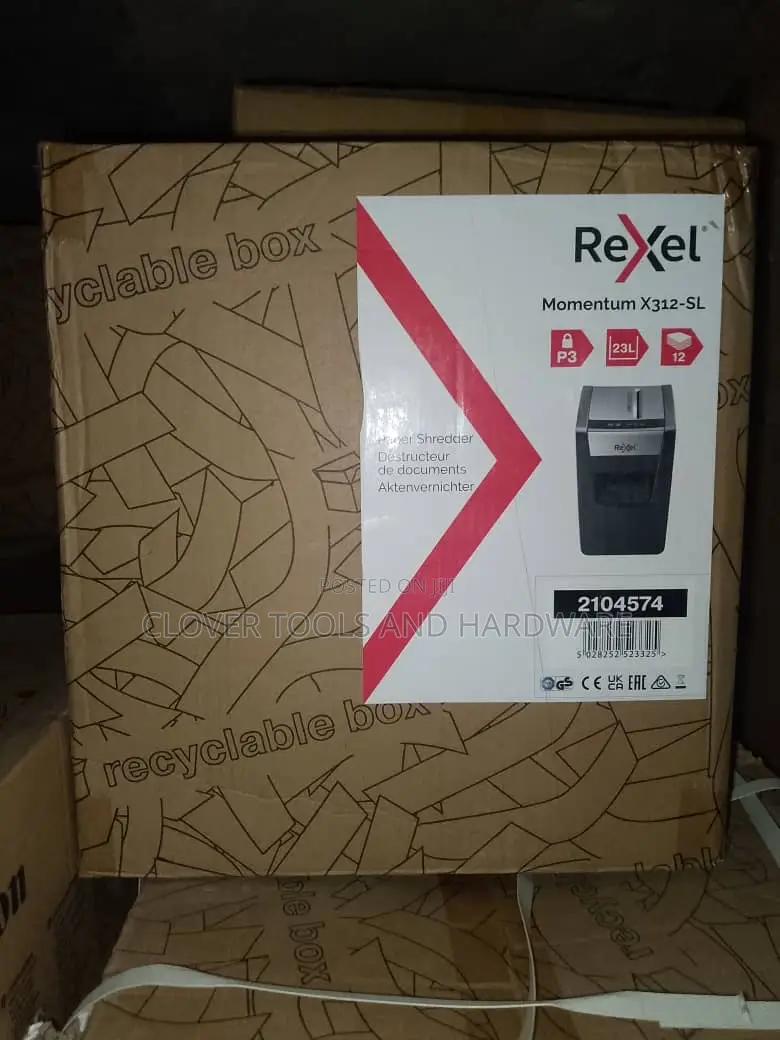 Rexel Momentum X312-Sl Slimline Cross-Cut Paper Shredder