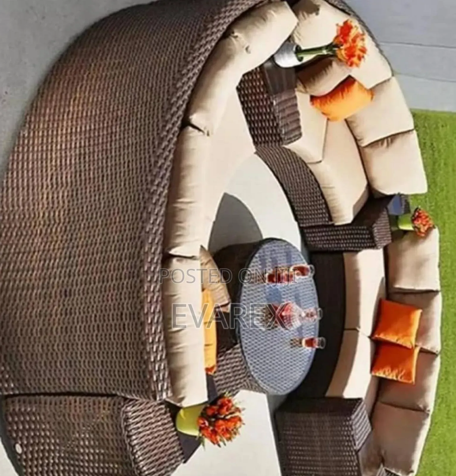 Rattan Luxury Round Sofa Chair 9 Seater