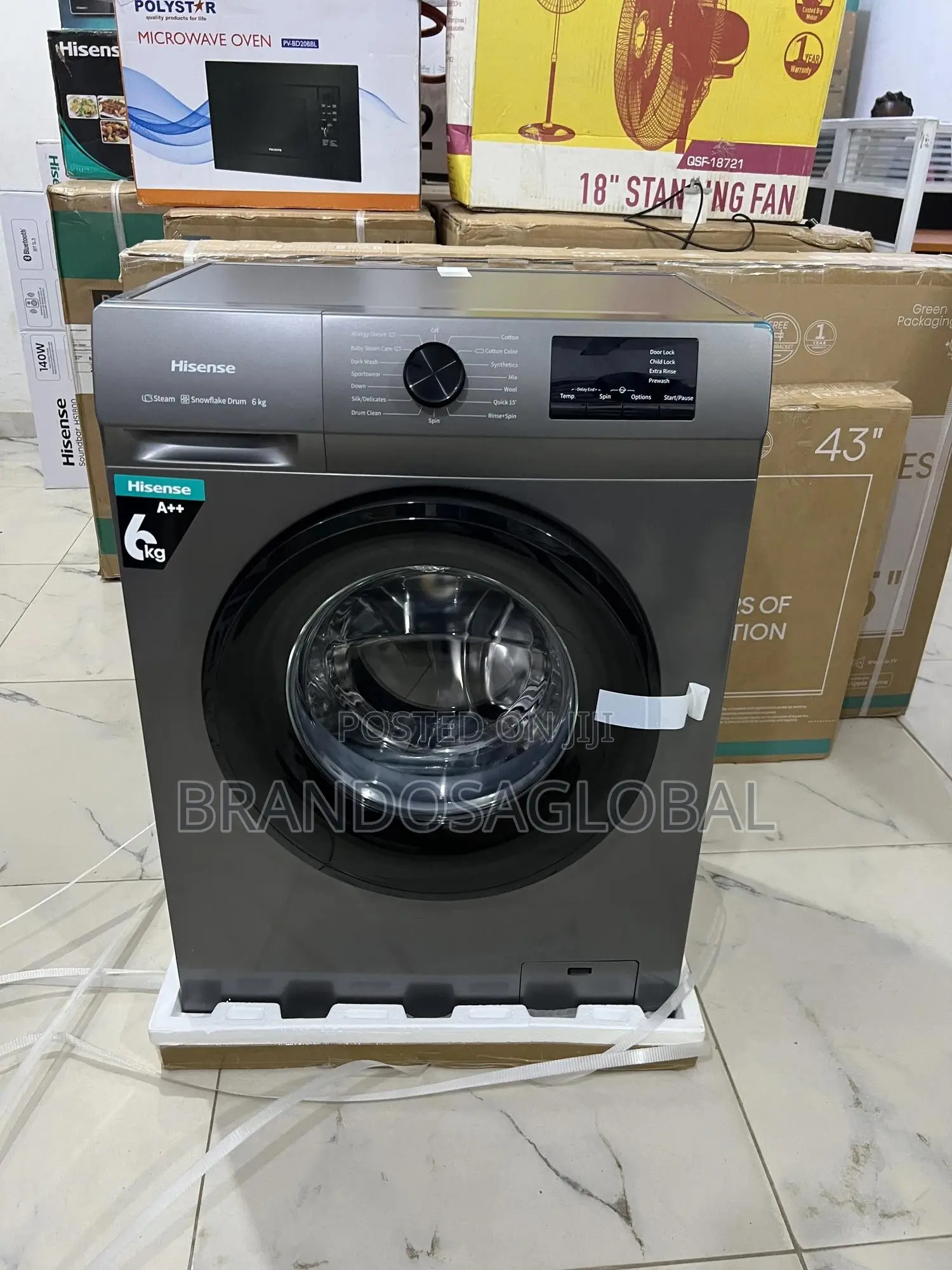Smart Hisense Washer – 6kg Front Load Fully Automatic
