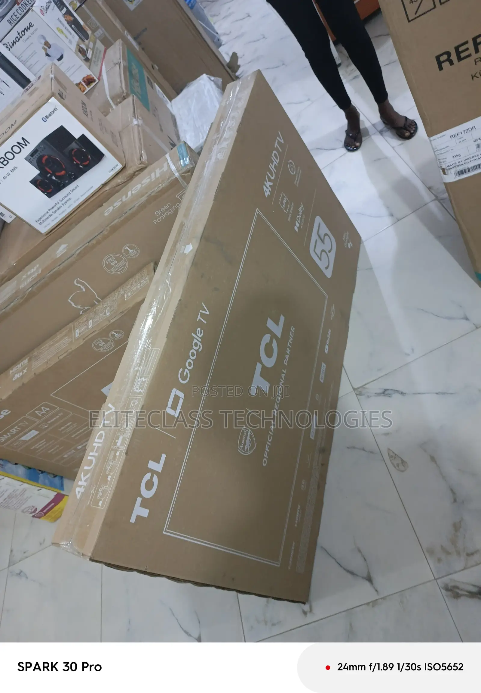 Glow TCL 55′′ Uhd Google Tv (55p635)
