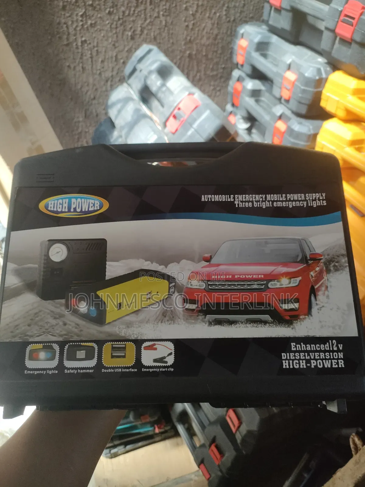 Car Multipurpose Jumpstart and Pump